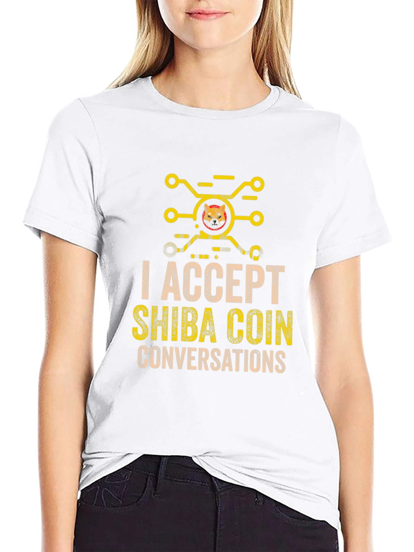 I Accept Shiba Coin Conversations Graphic Tee