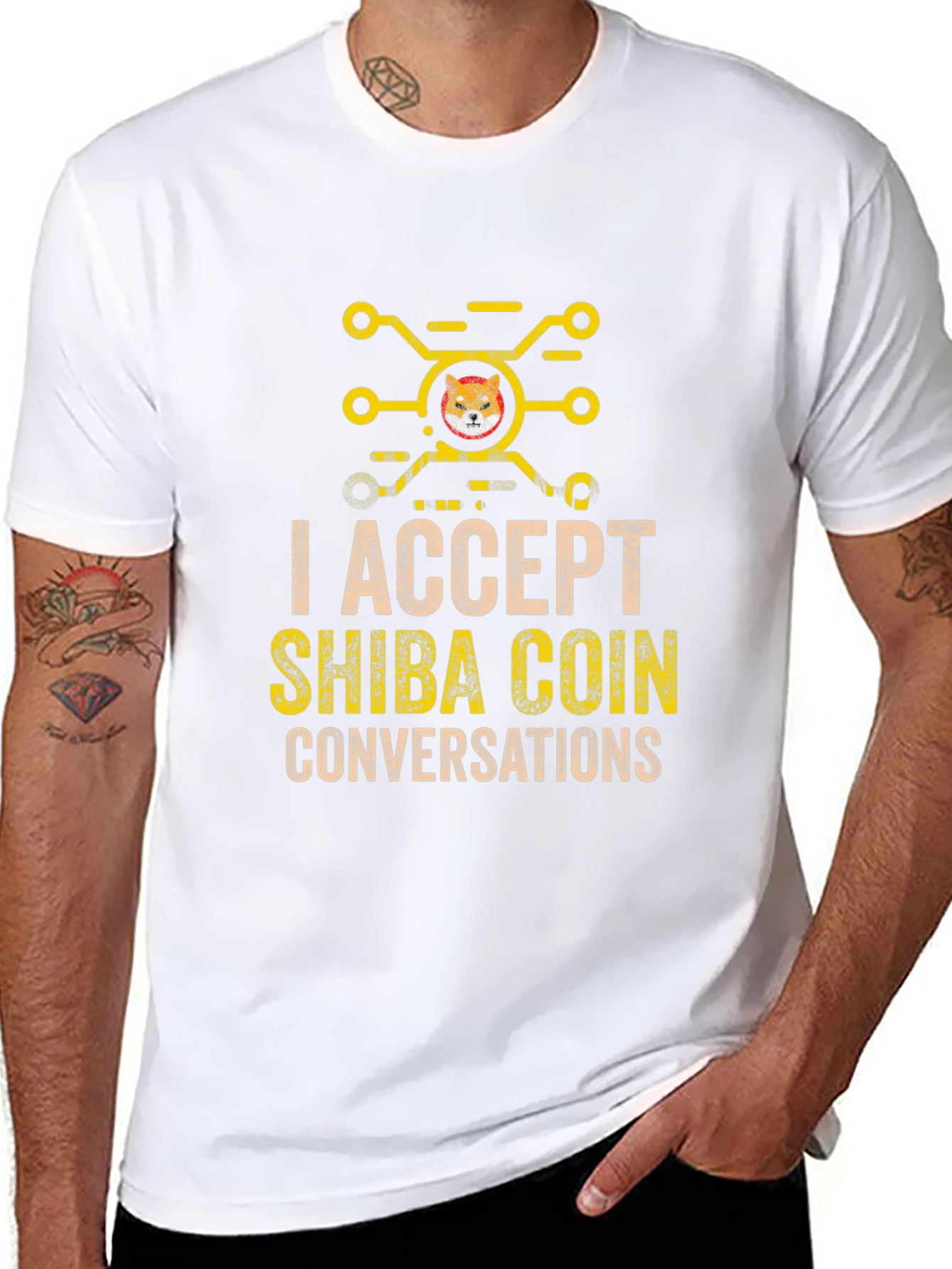 I Accept Shiba Coin Conversations Graphic Tee
