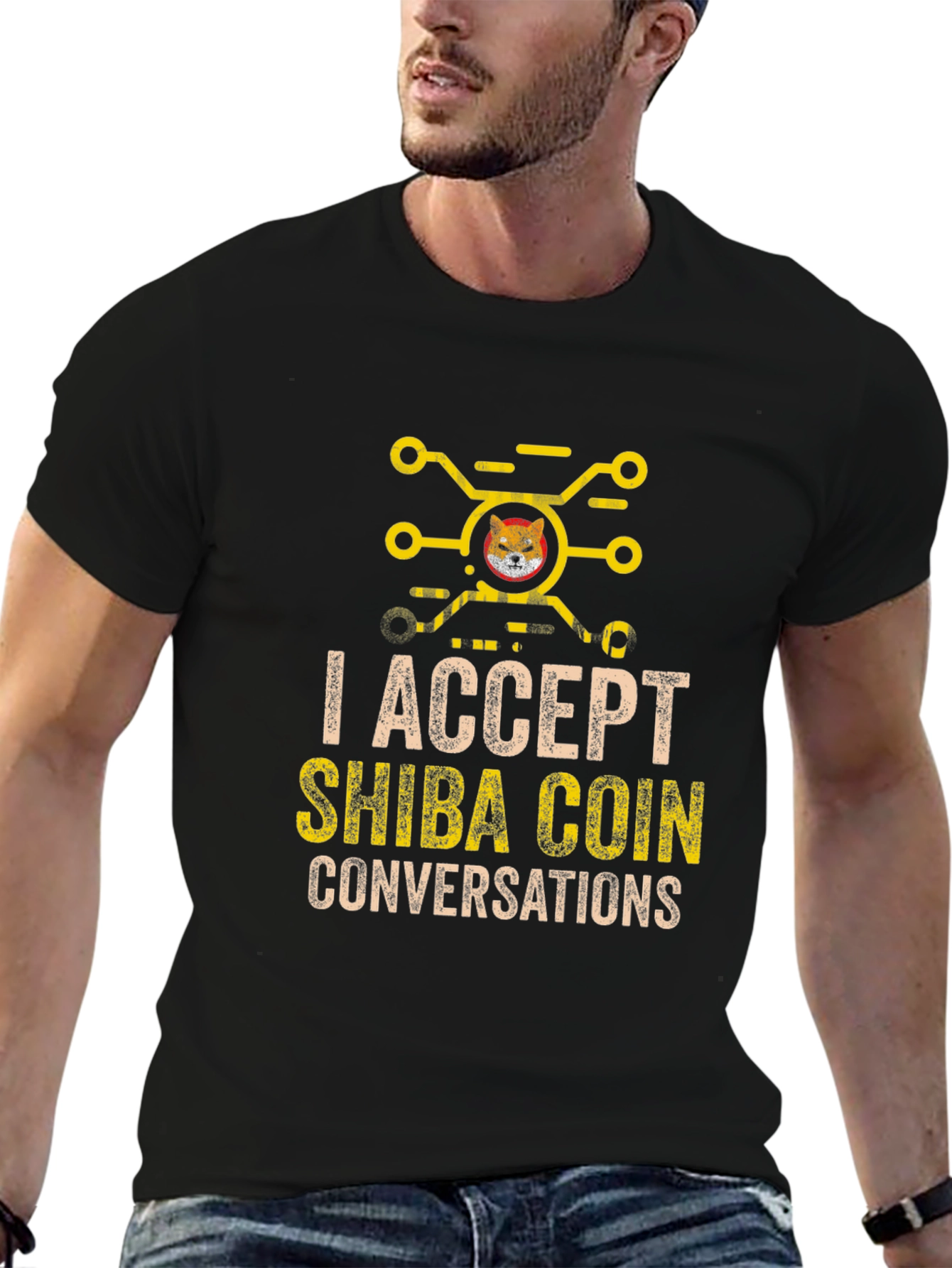 I Accept Shiba Coin Conversations Graphic Tee