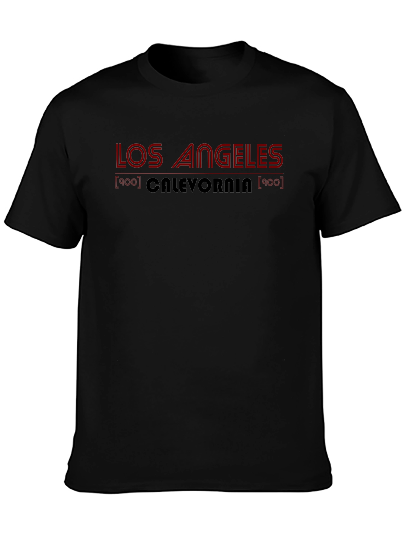 Los Angeles Calevornia Black Graphic Tee