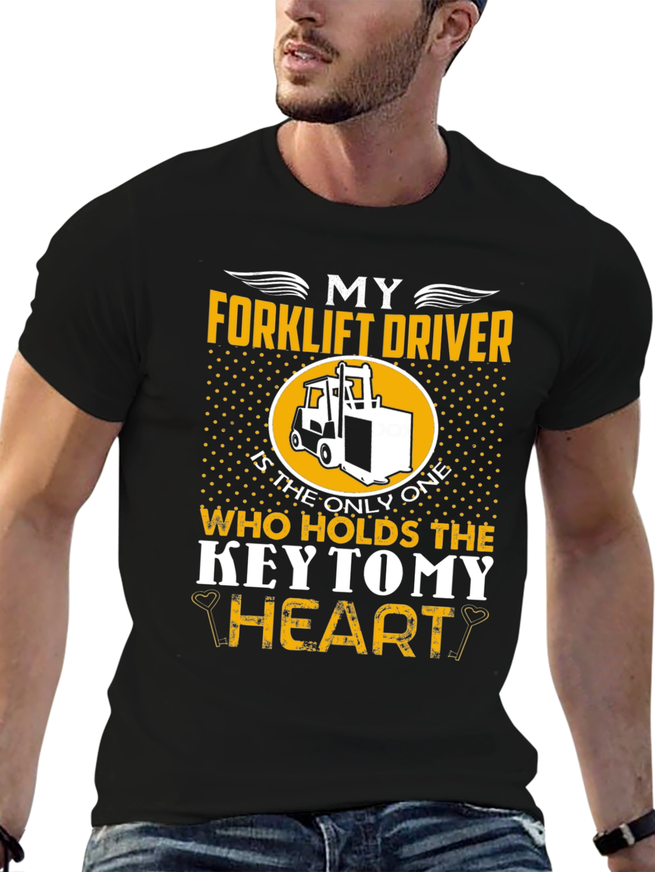 Forklift Driver Heart T-Shirt