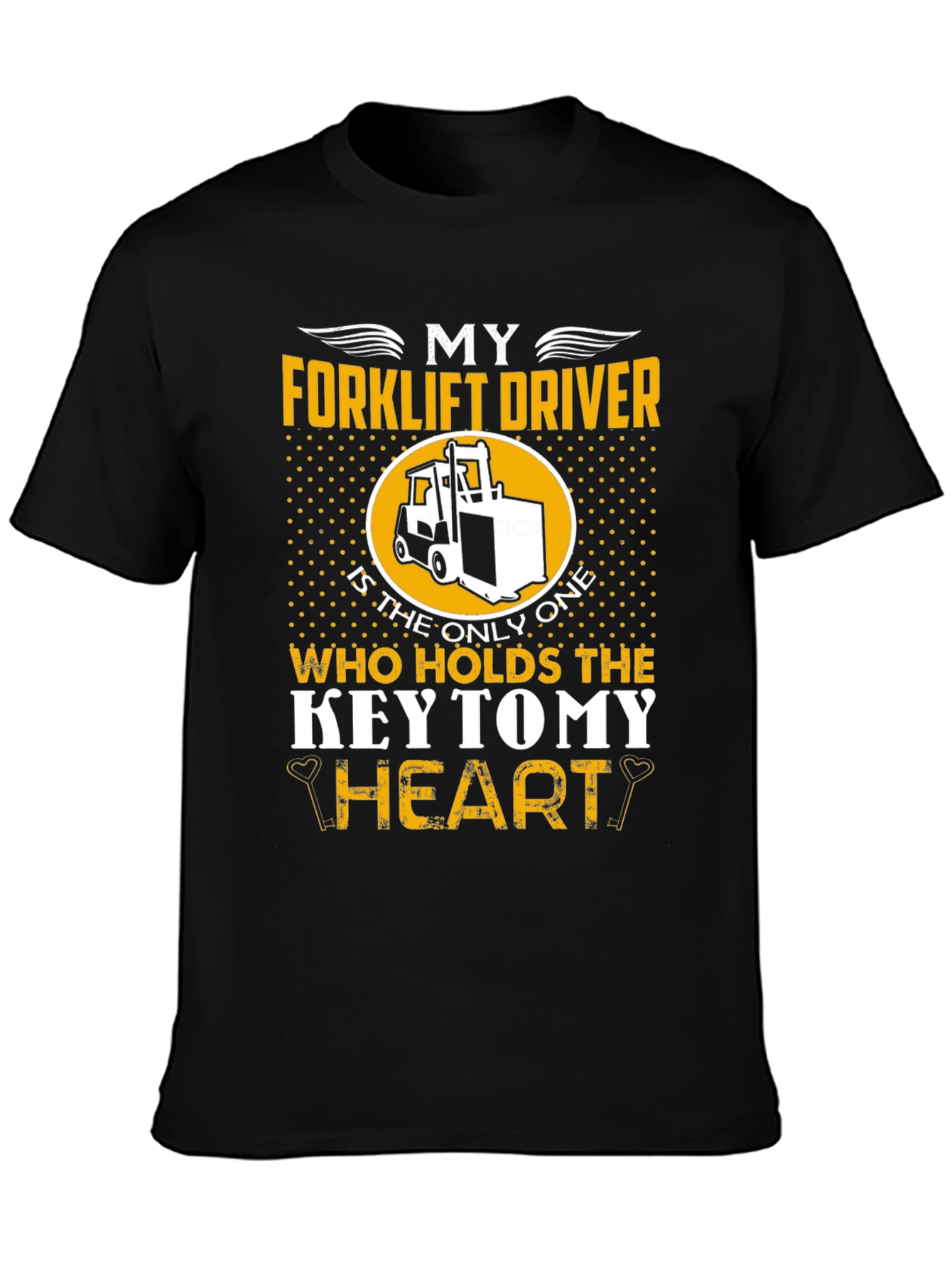 Forklift Driver Heart T-Shirt