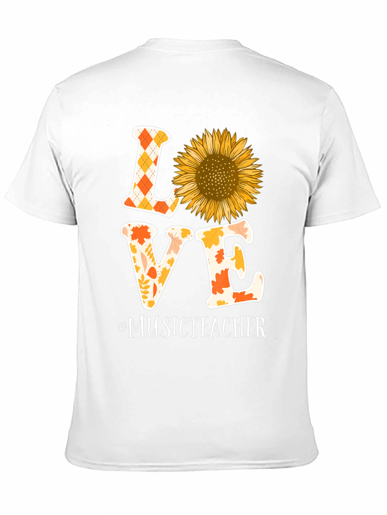 Love Music Teacher Sunflower Graphic Tee