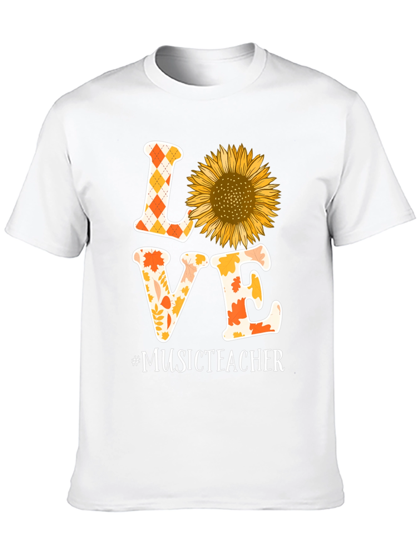 Love Music Teacher Sunflower Graphic Tee