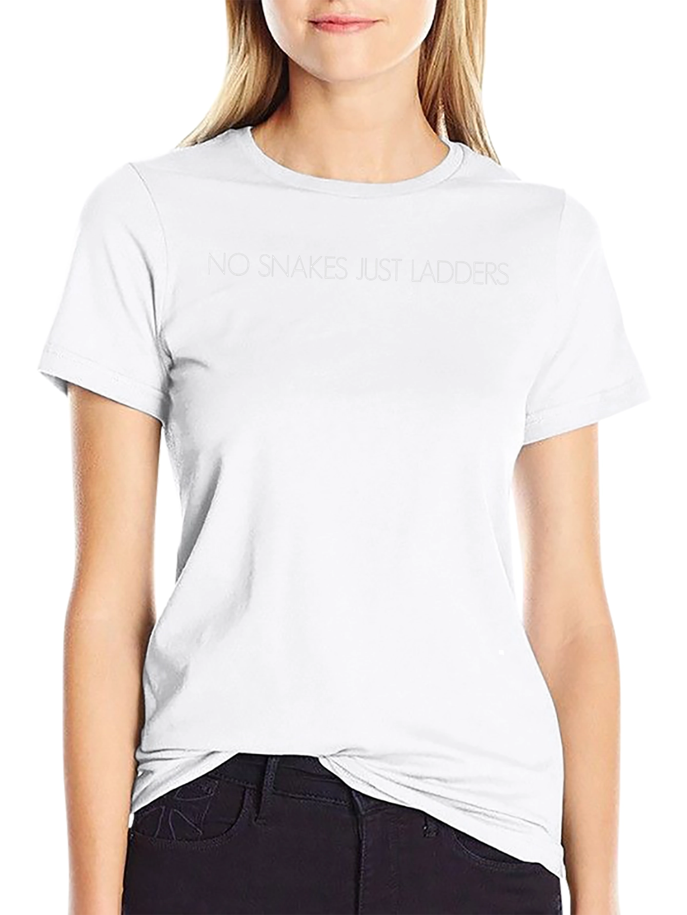 No Snakes Just Ladders Black T-Shirt