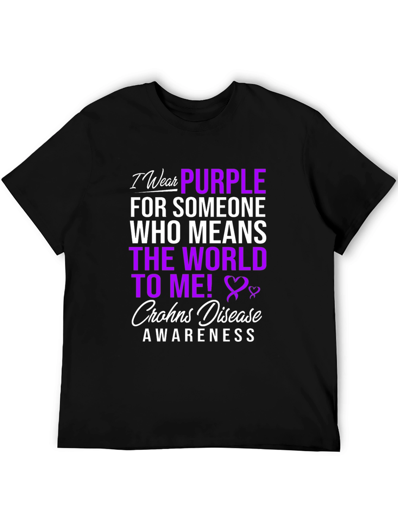 Crohns Disease Awareness T-Shirt - Wear Purple