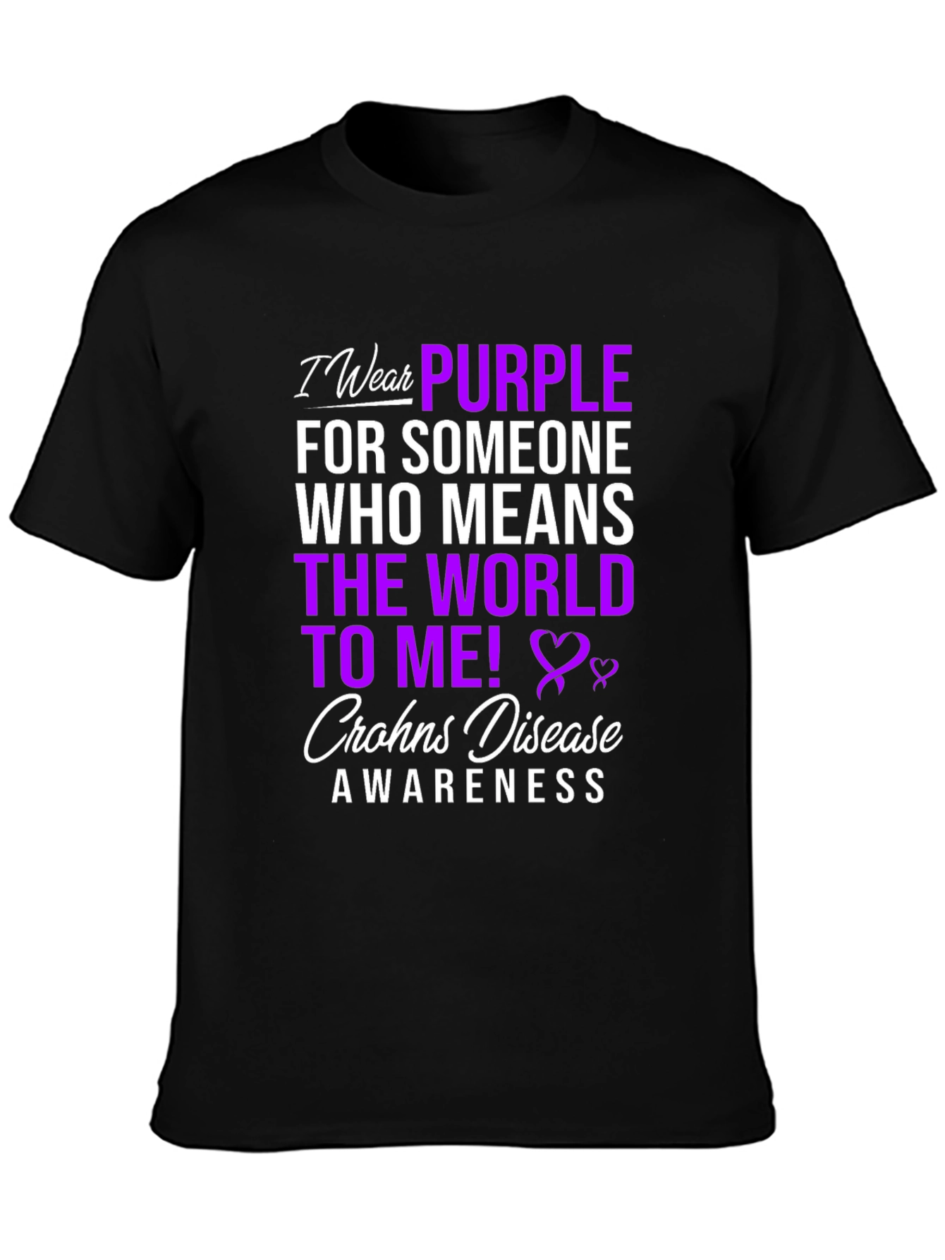 Crohns Disease Awareness T-Shirt - Wear Purple