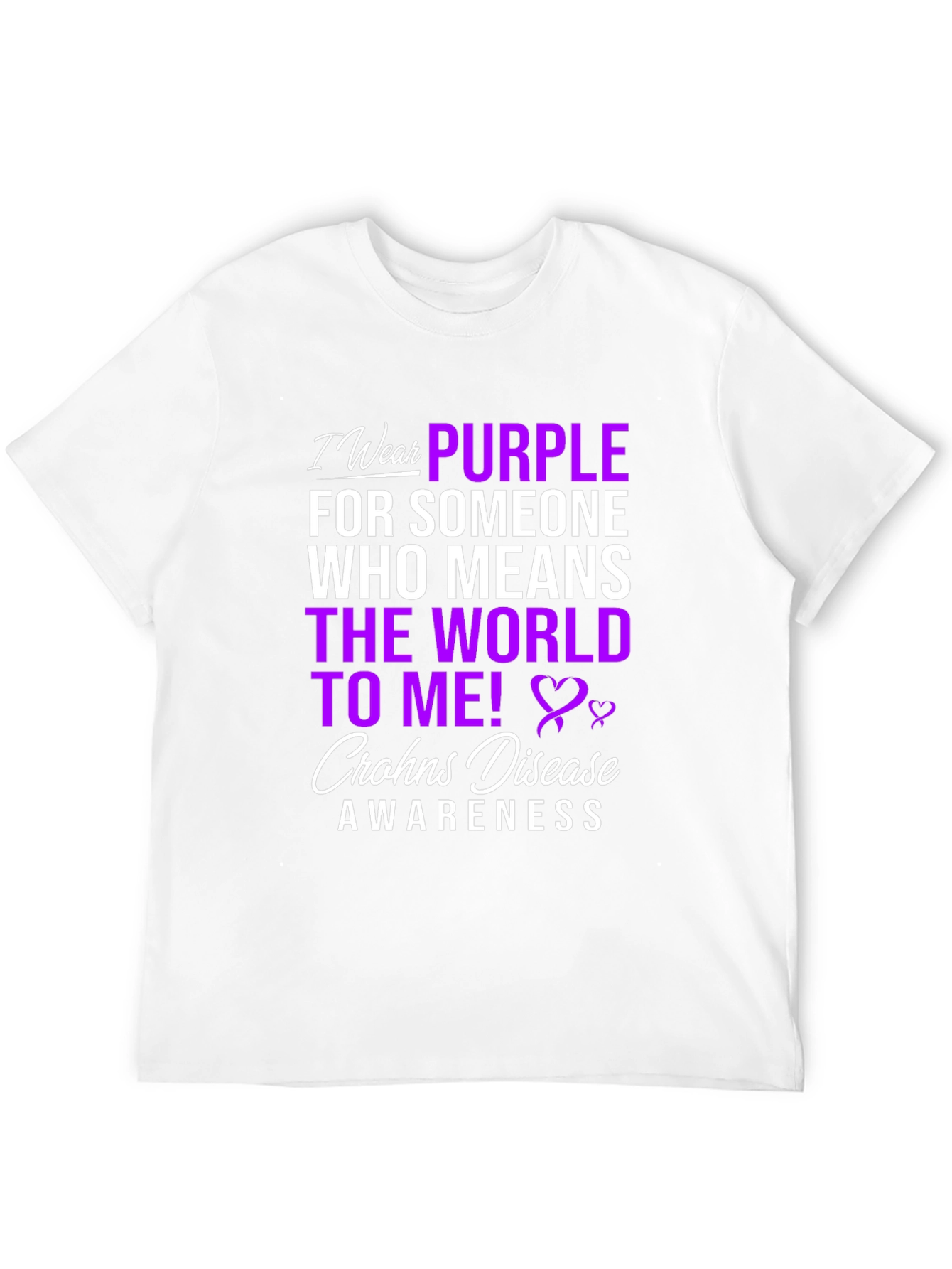 Crohns Disease Awareness T-Shirt - Wear Purple