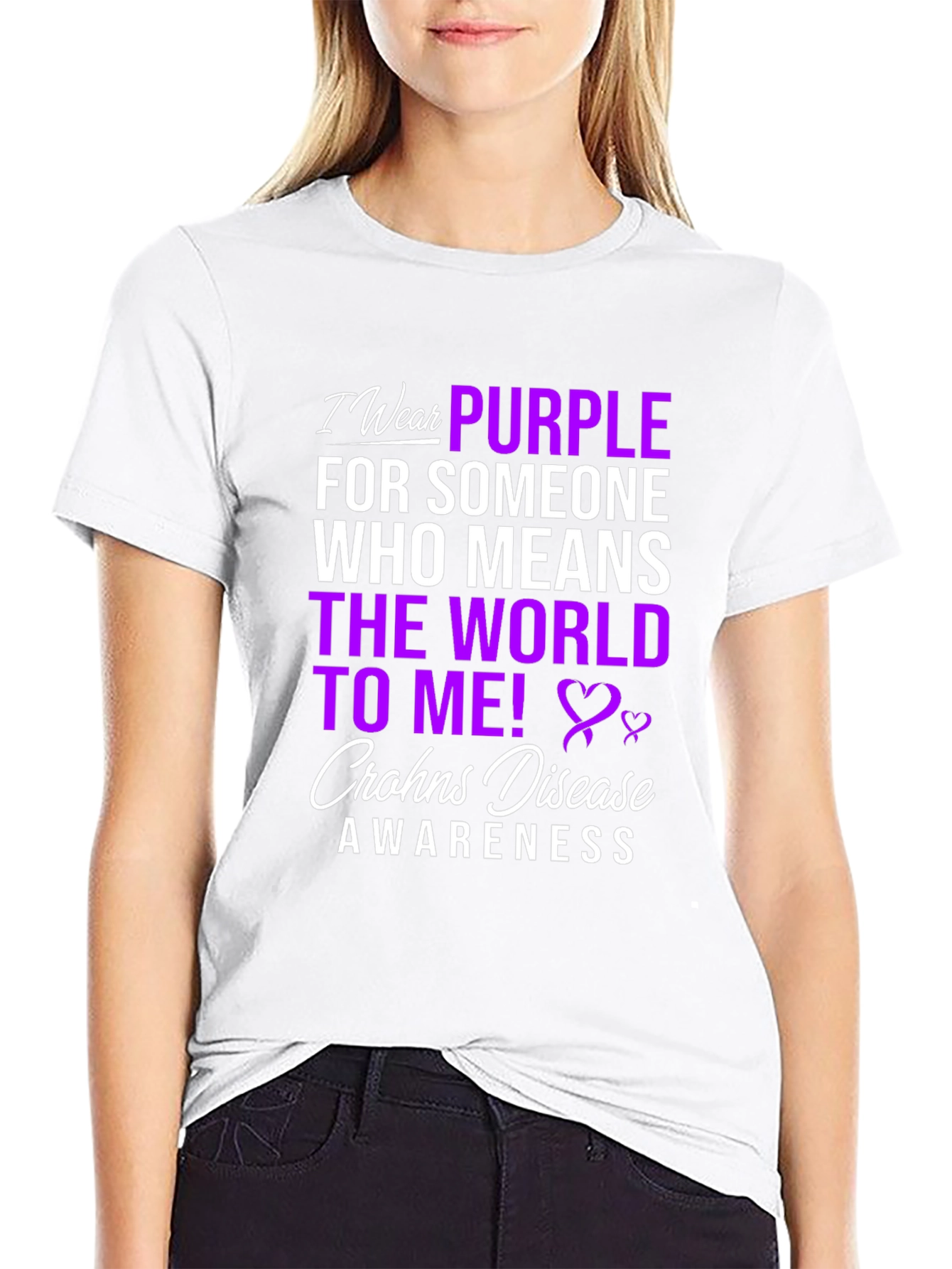 Crohns Disease Awareness T-Shirt - Wear Purple
