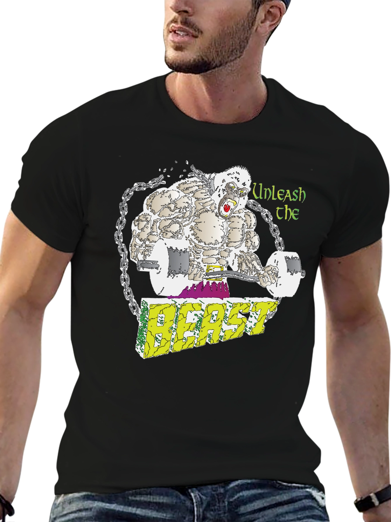 Unleash the Beast Graphic Tee - Gym Gorilla