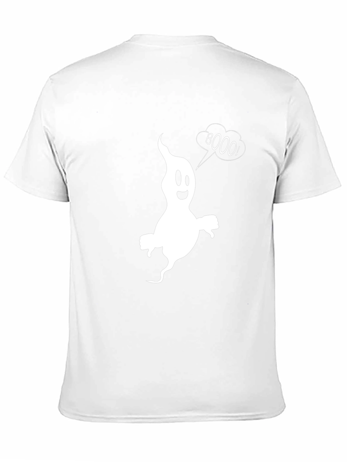 Boo Ghost Graphic T-Shirt - Black Cotton Tee
