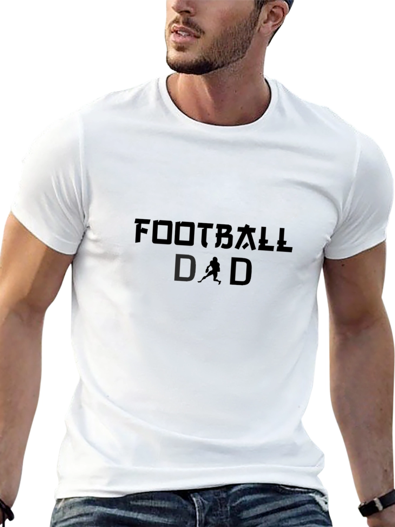 Football Dad Graphic Tee - Black