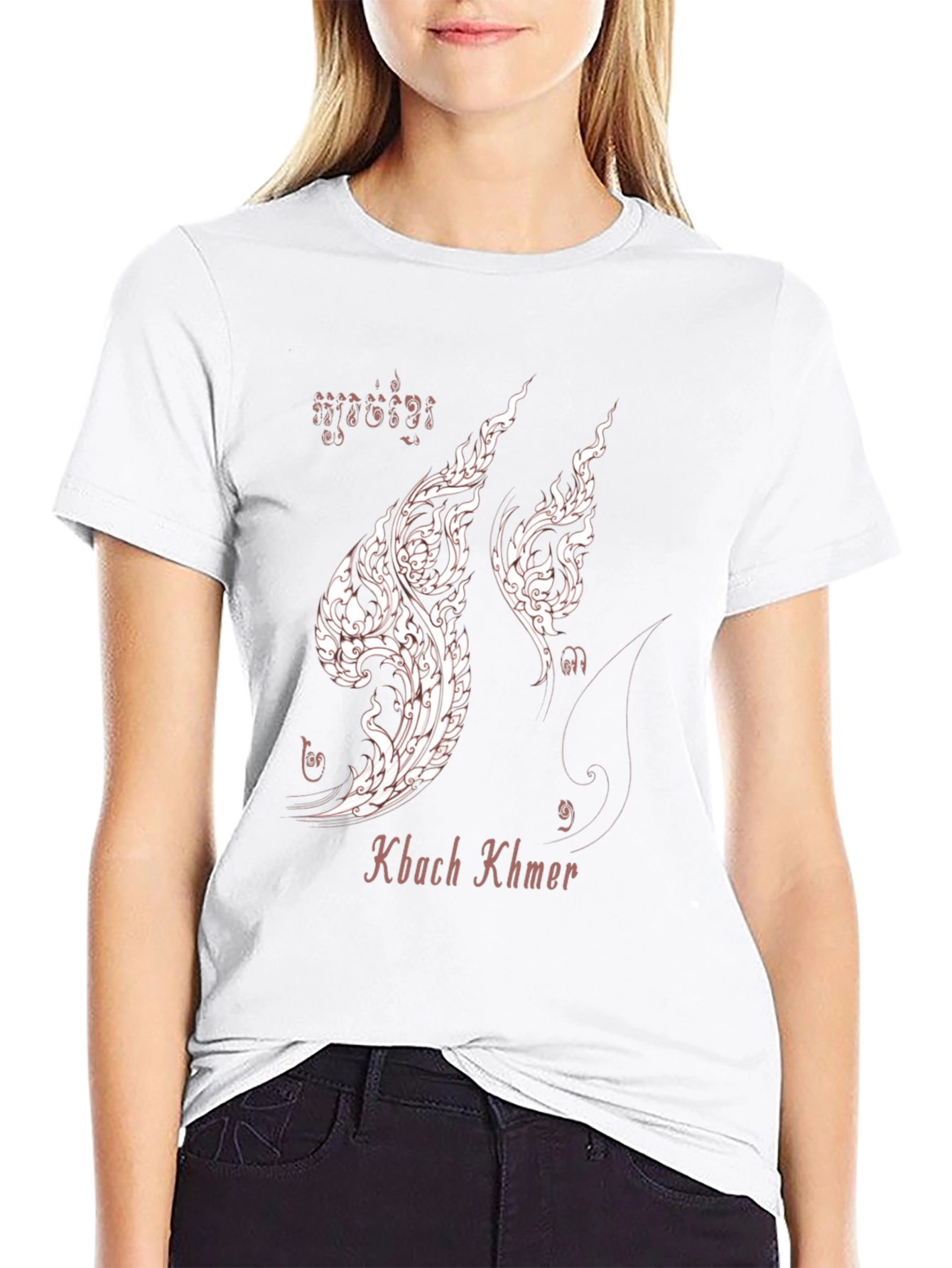 Kbach Khmer T-Shirt - Classic Black Tee