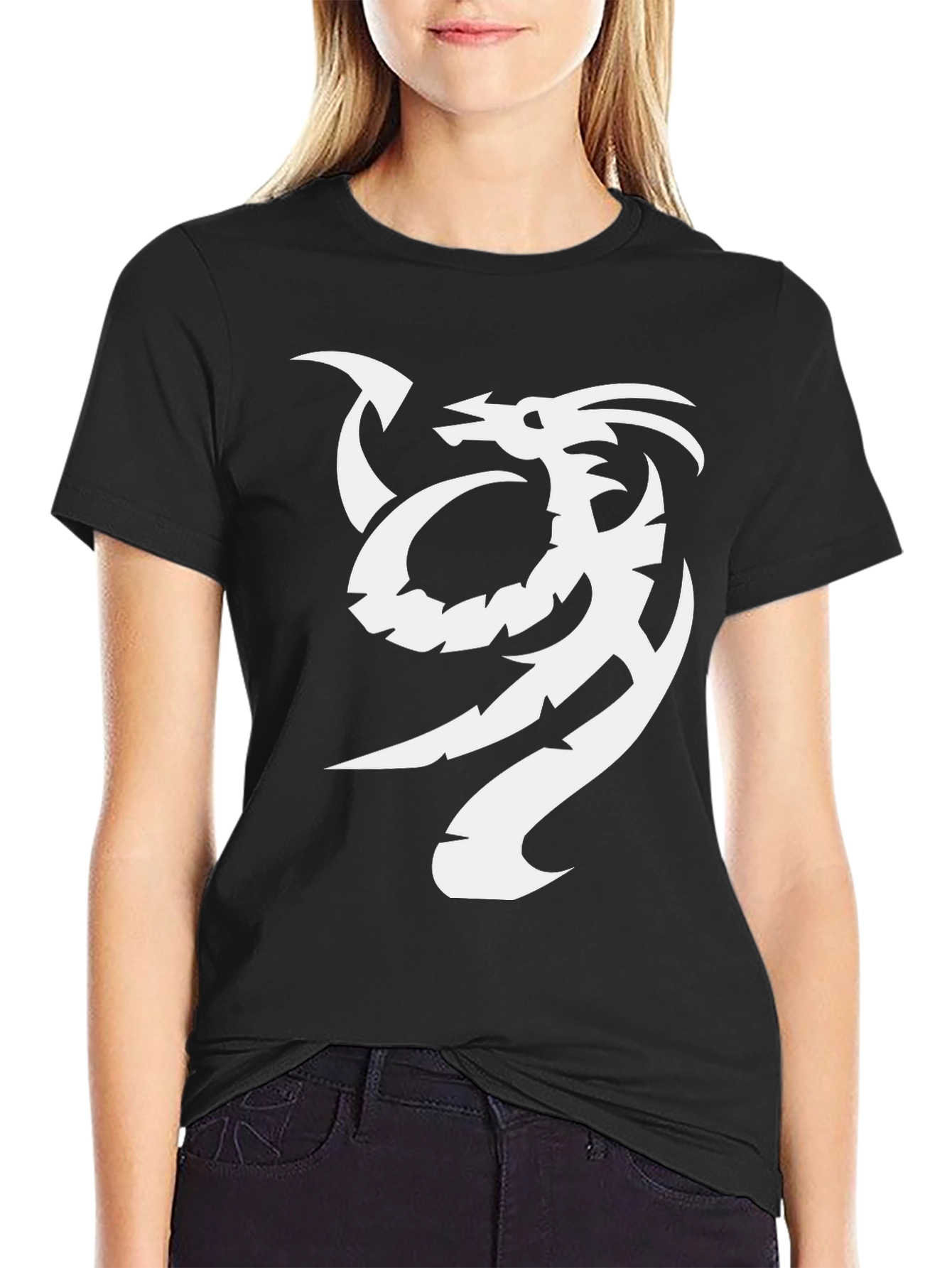 Dragon Graphic Black Tee - Stylish and Bold