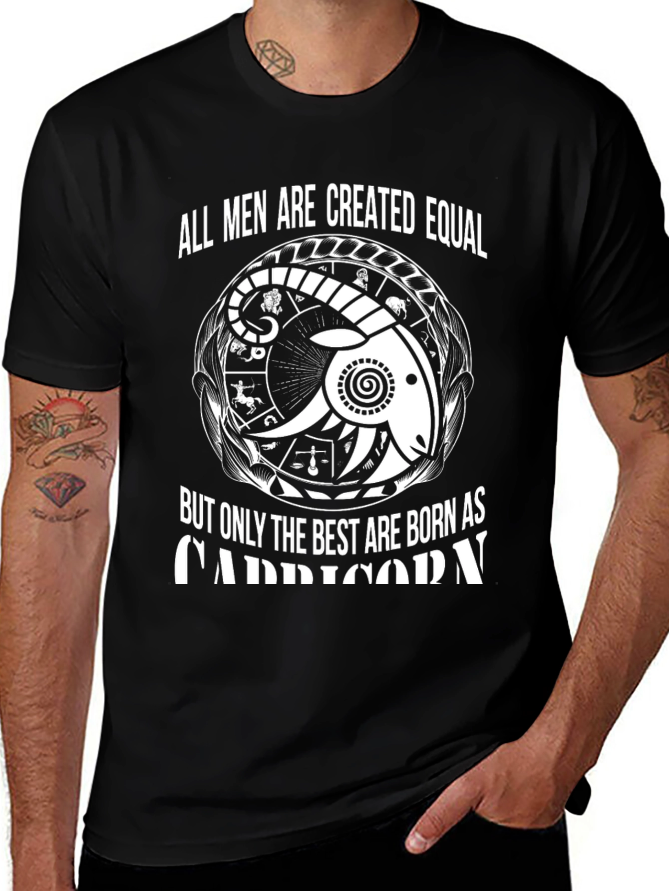 Capricorn Zodiac Sign Graphic T-Shirt