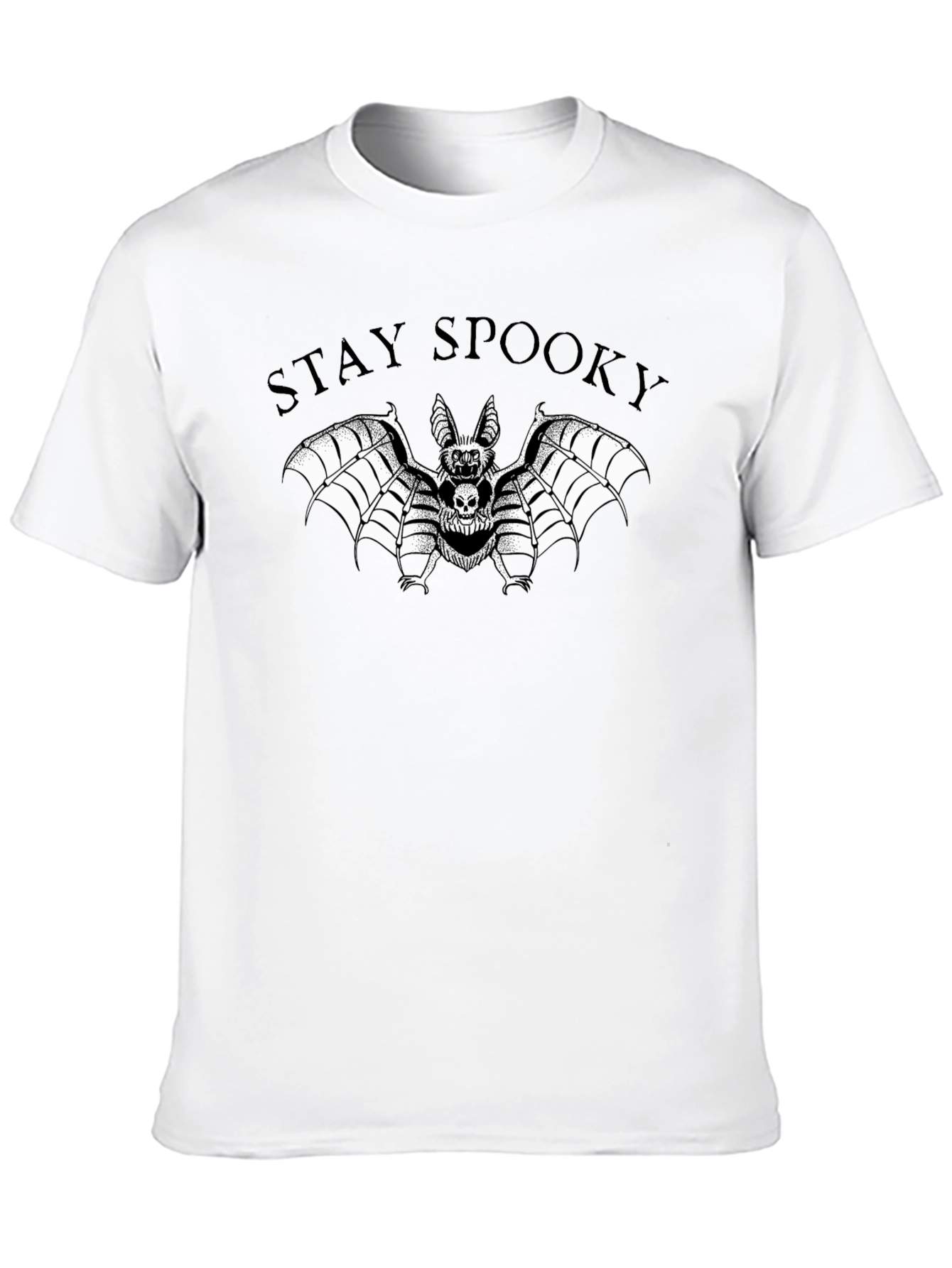 Stay Spooky Bat Graphic Tee - Halloween Style