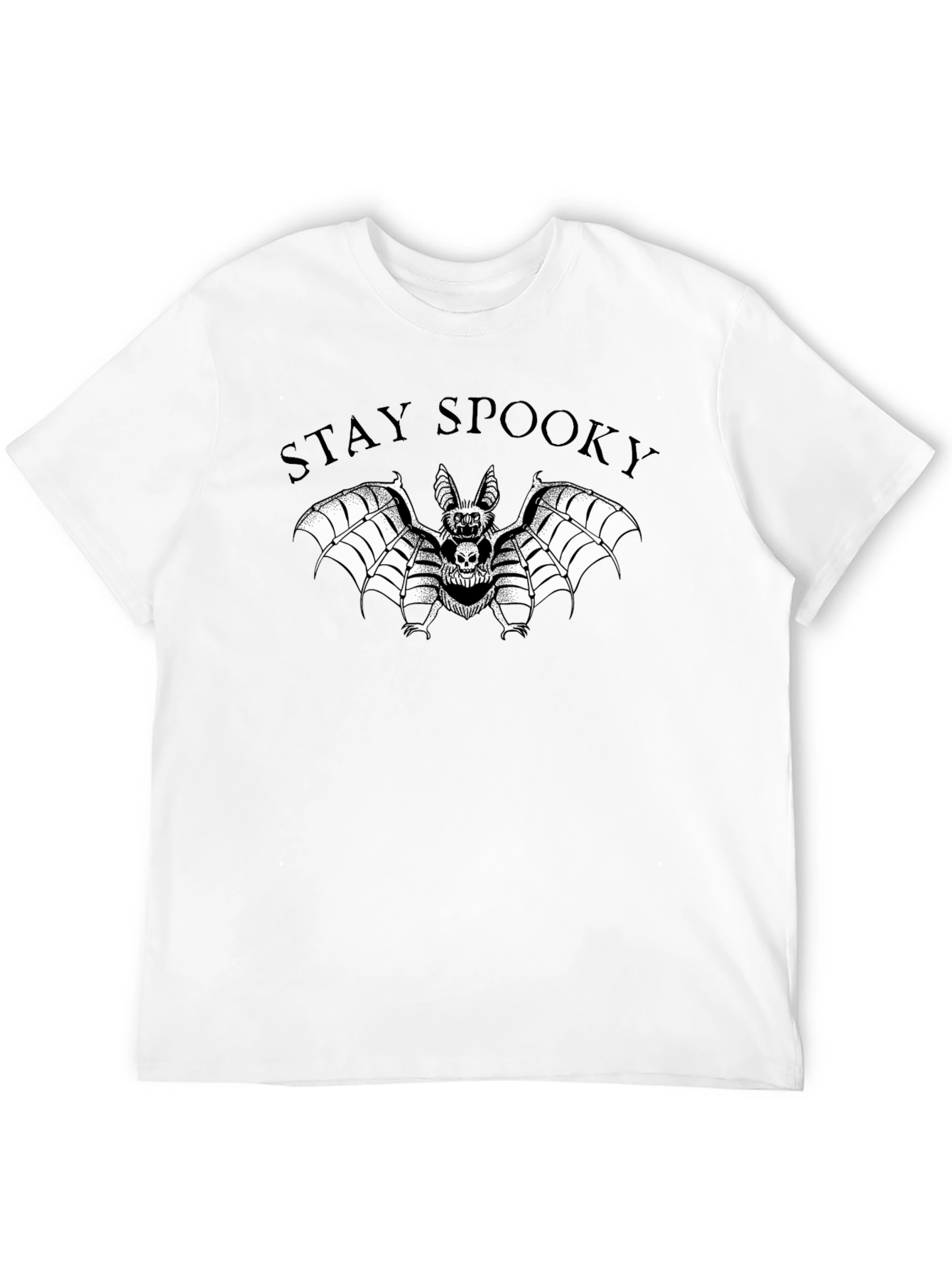 Stay Spooky Bat Graphic Tee - Halloween Style