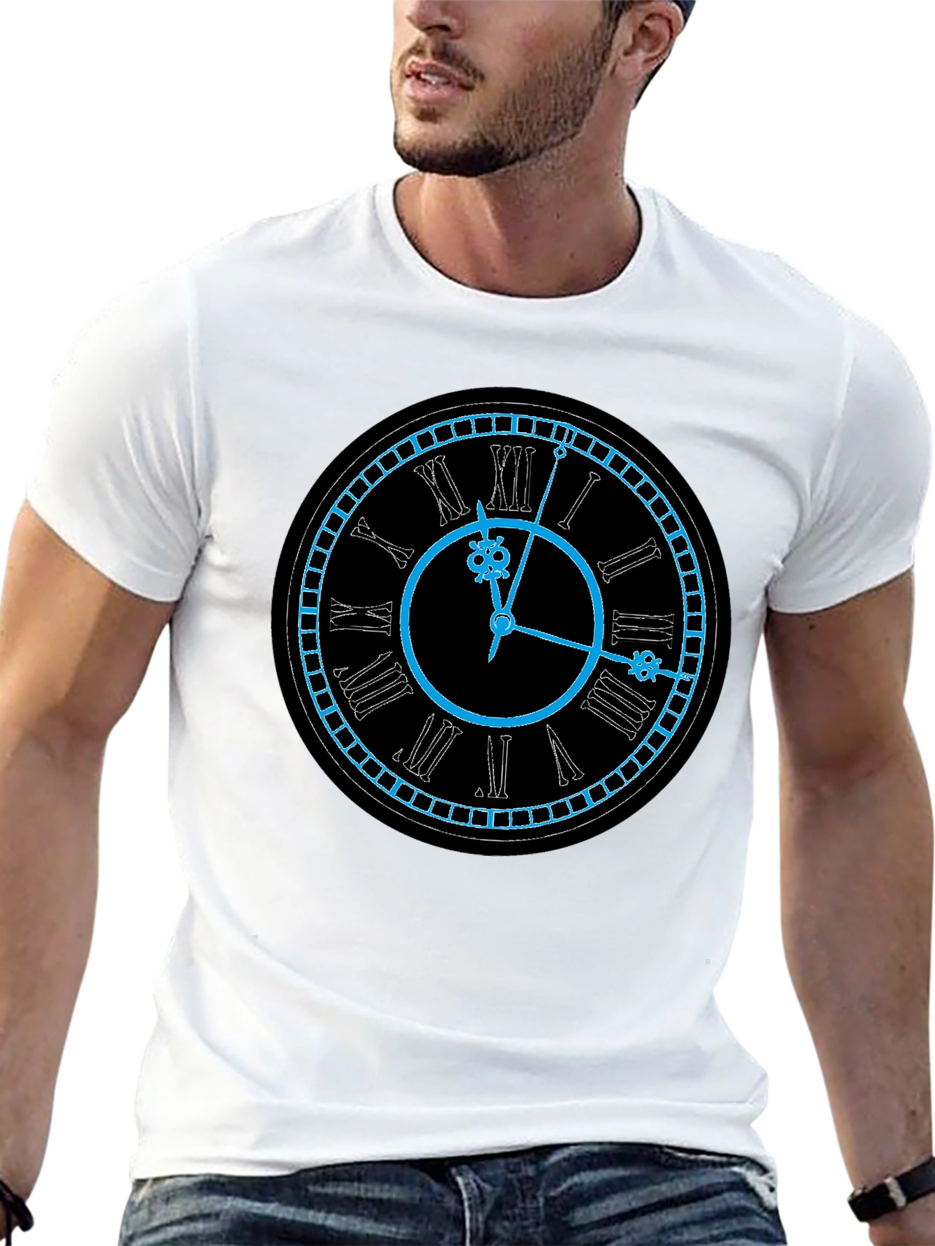 Black Clock Face T-Shirt