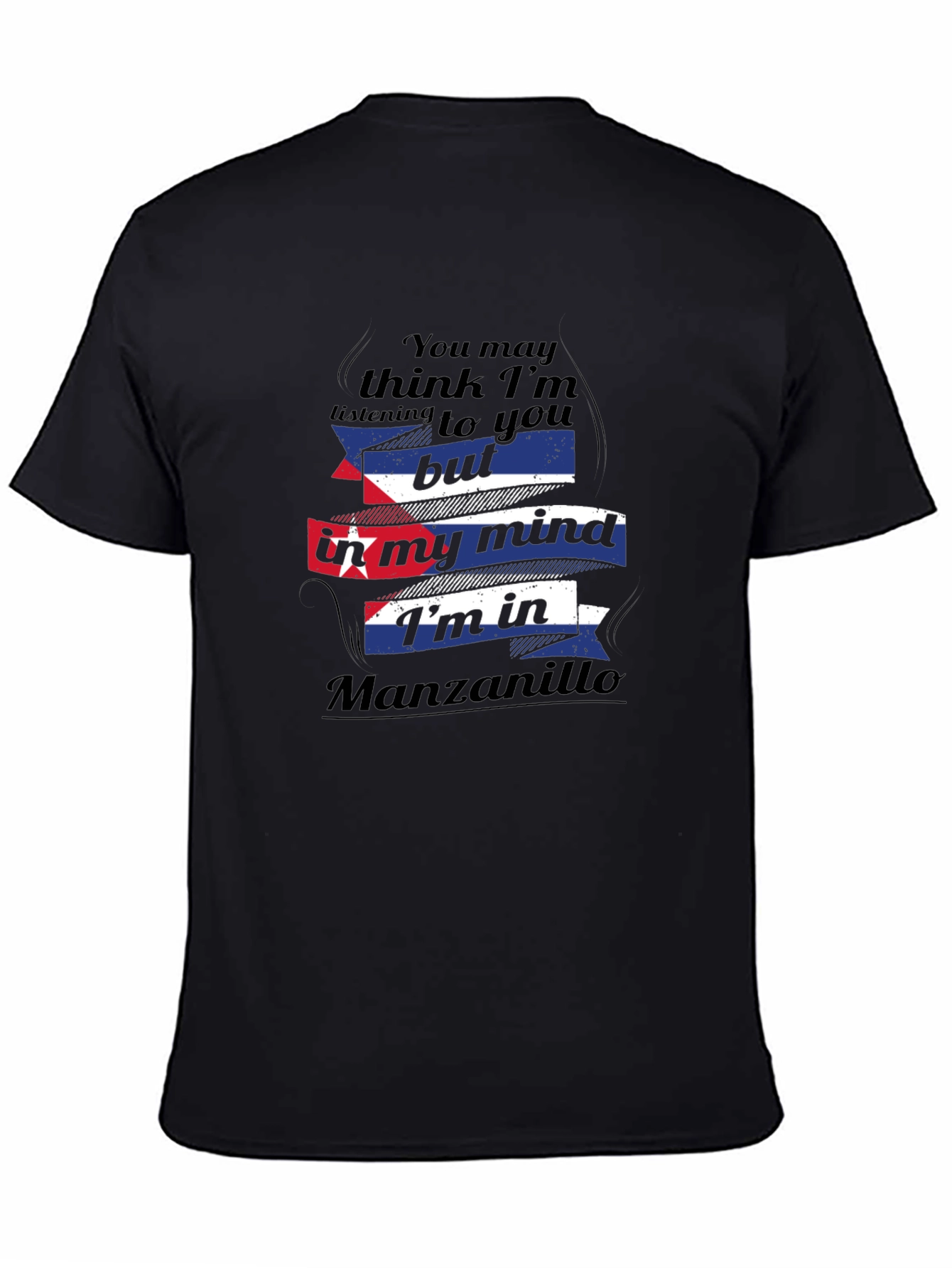 Manzanillo Mind T-Shirt - Cuba Flag