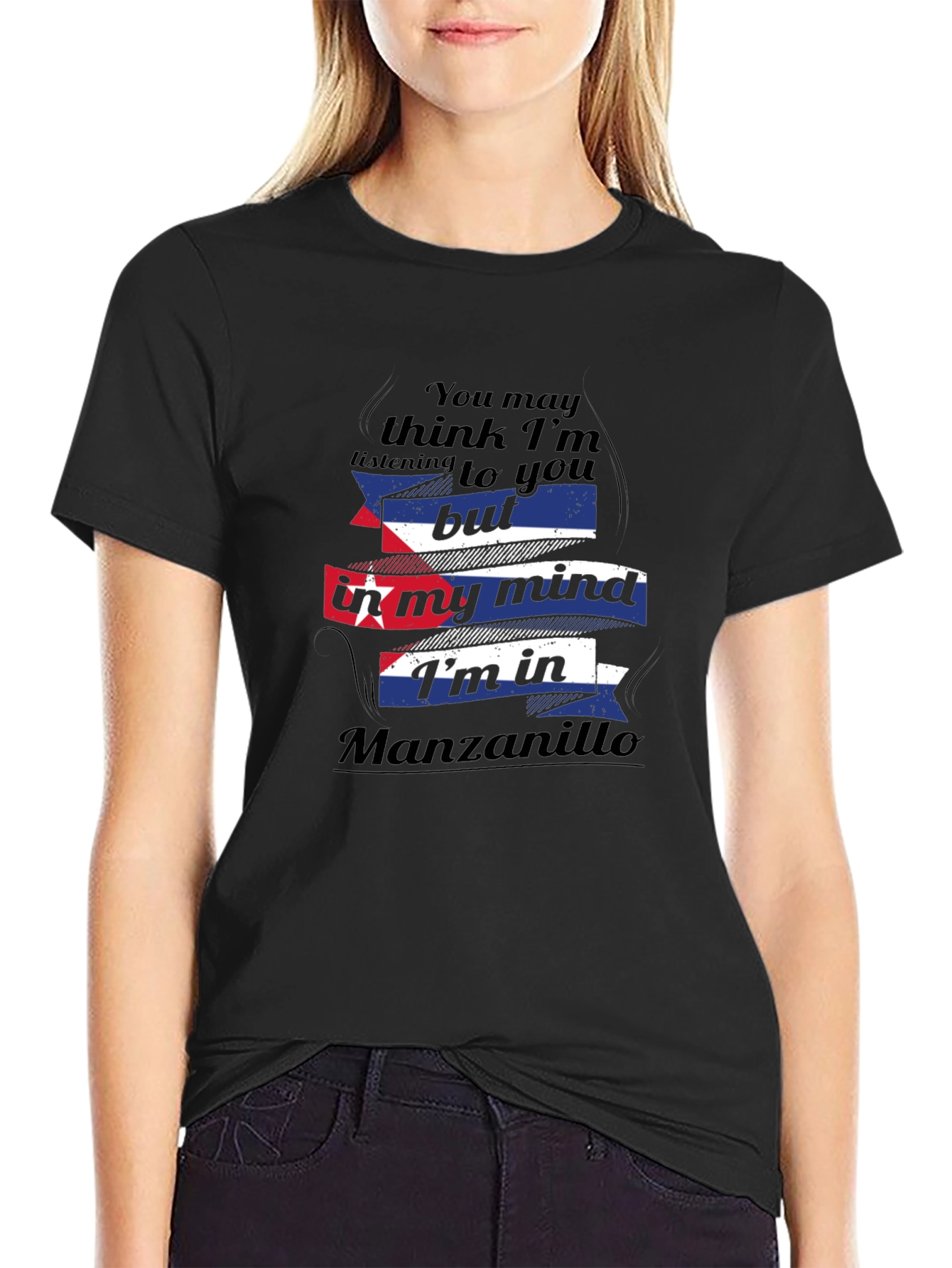 Manzanillo Mind T-Shirt - Cuba Flag