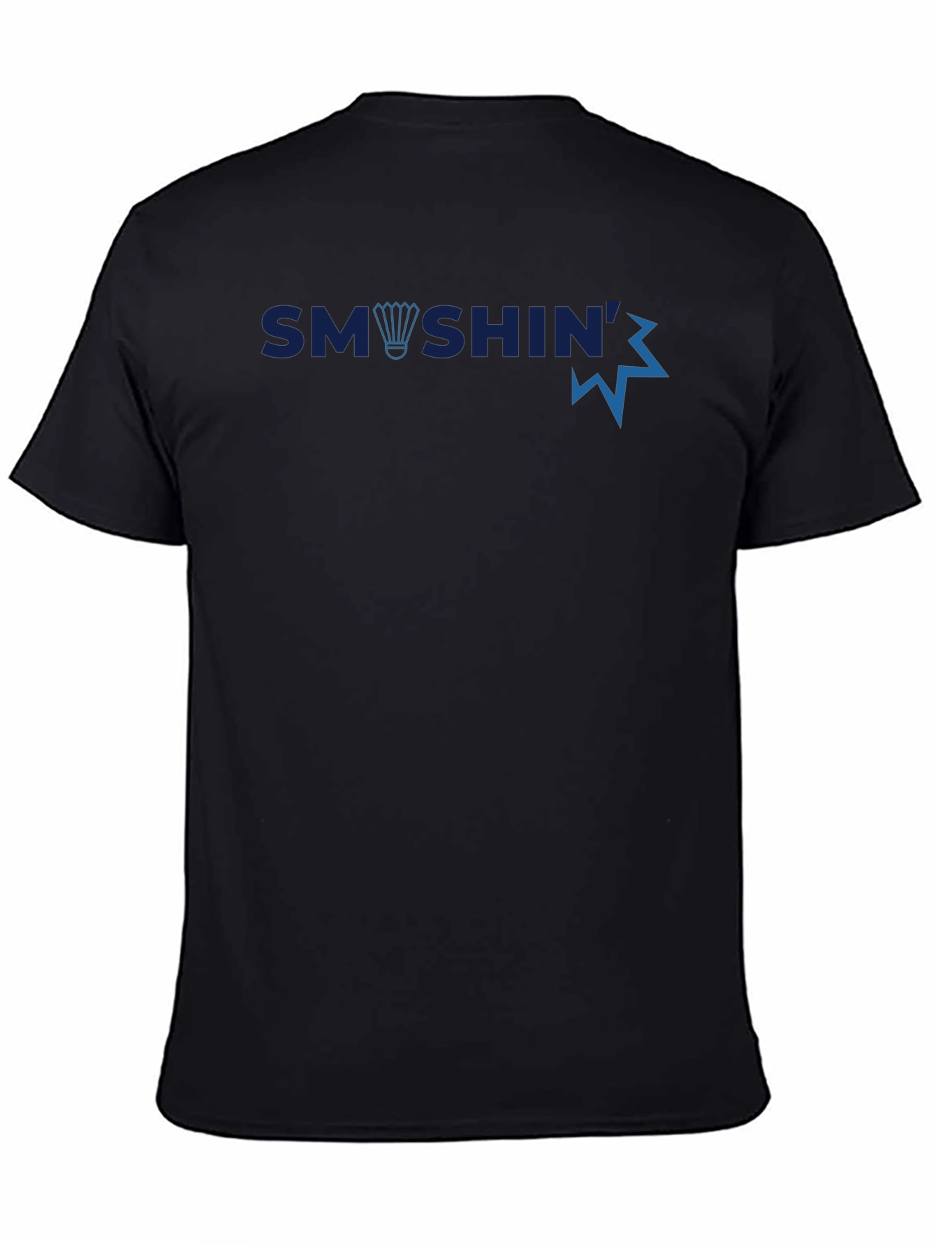 Smashin Badminton Graphic Tee - Black