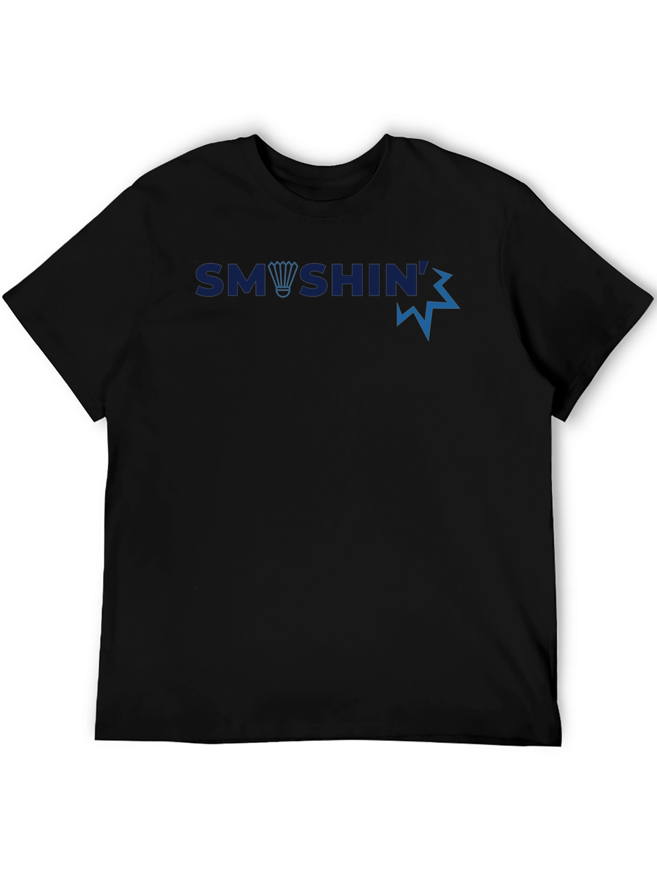 Smashin Badminton Graphic Tee - Black