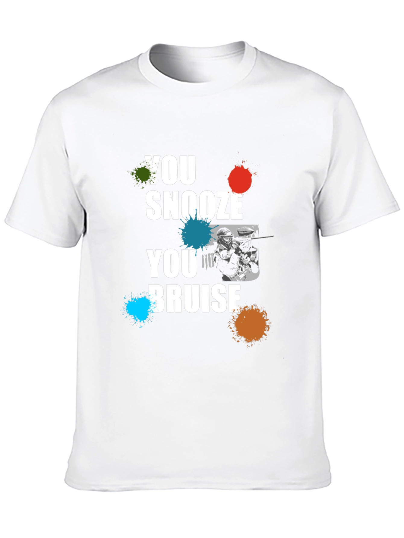 You Snooze You Bruise Graphic Print Black T-Shirt
