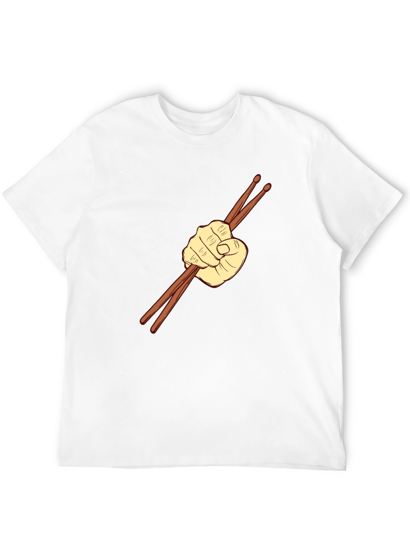 Drummers Fist Graphic Tee - Black Cotton Comfort