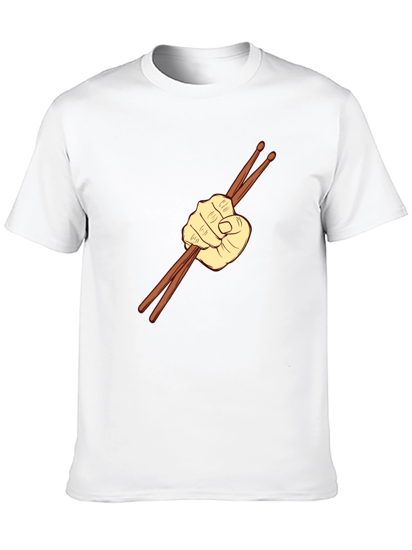 Drummers Fist Graphic Tee - Black Cotton Comfort