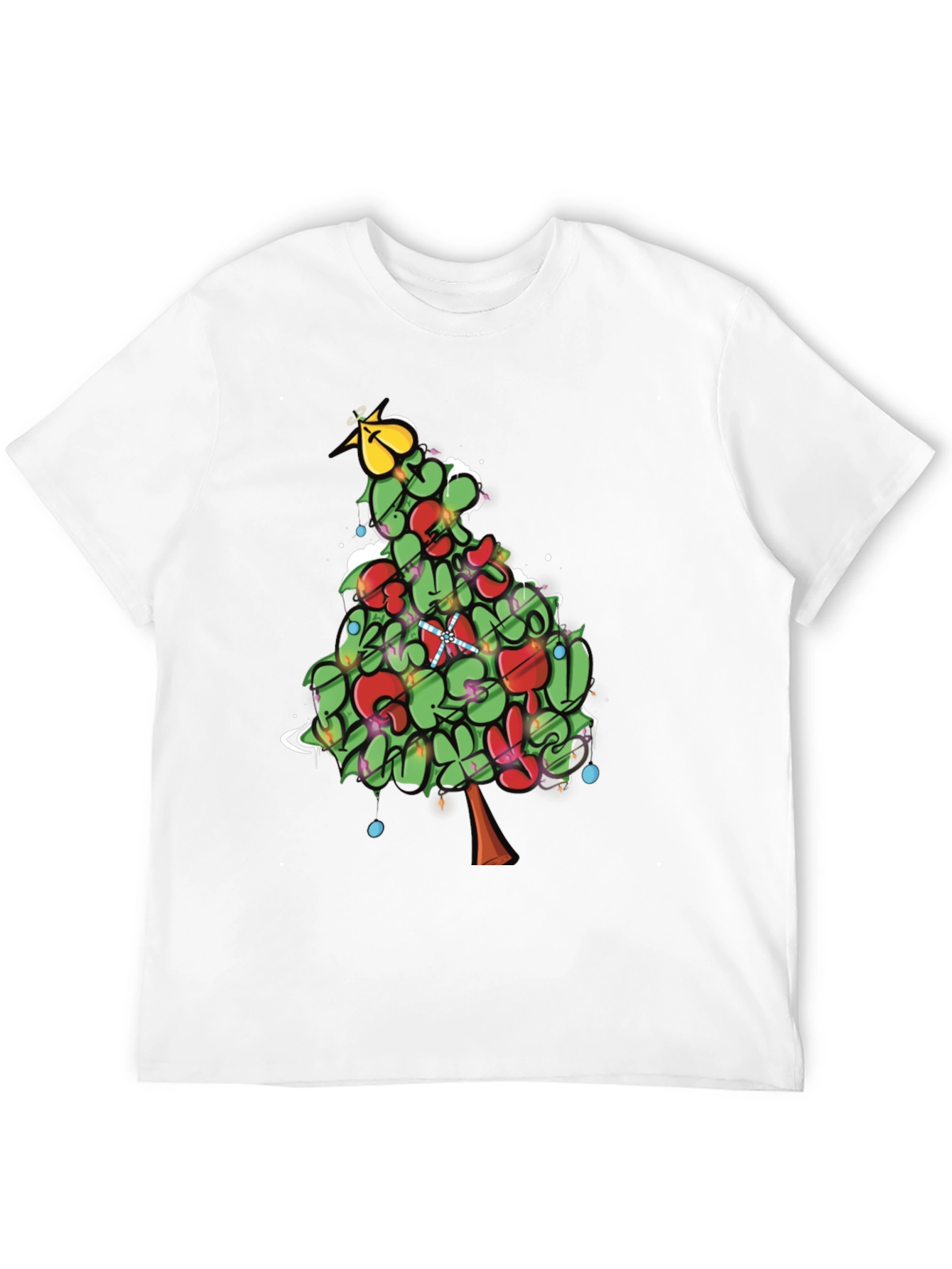 Festive Christmas Tree Graphic Tee