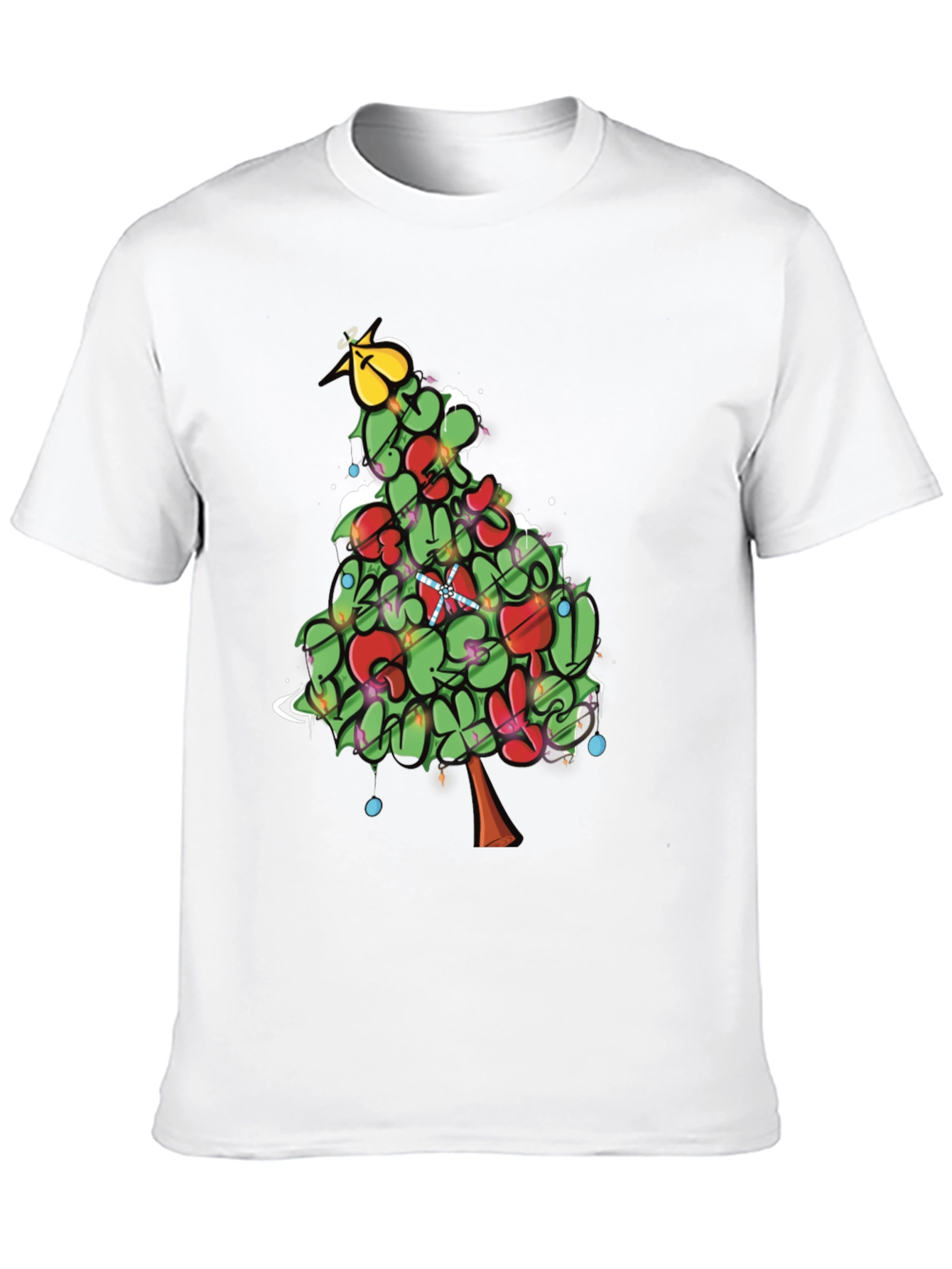 Festive Christmas Tree Graphic Tee