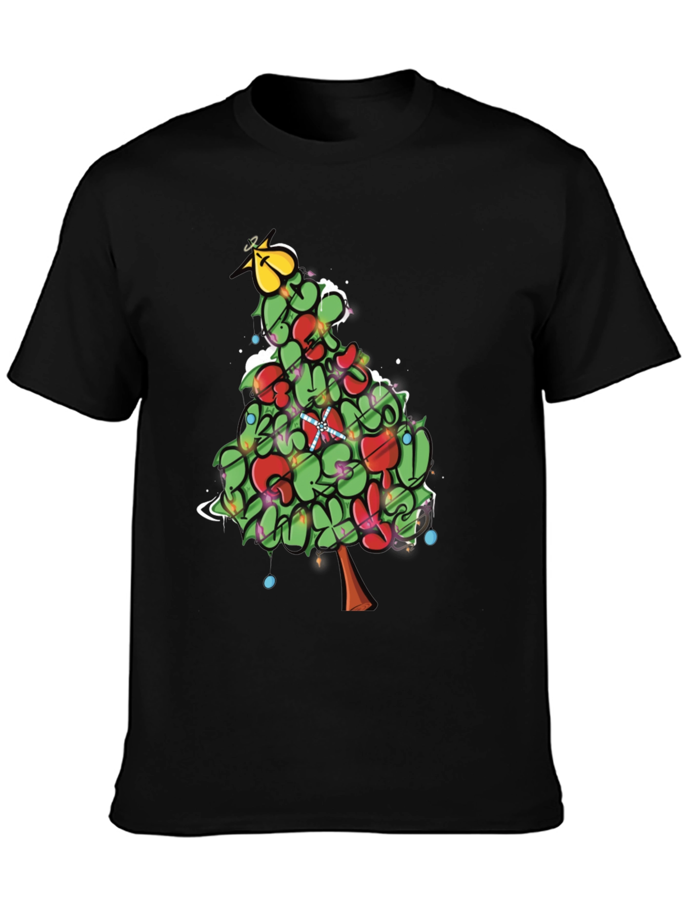 Festive Christmas Tree Graphic Tee
