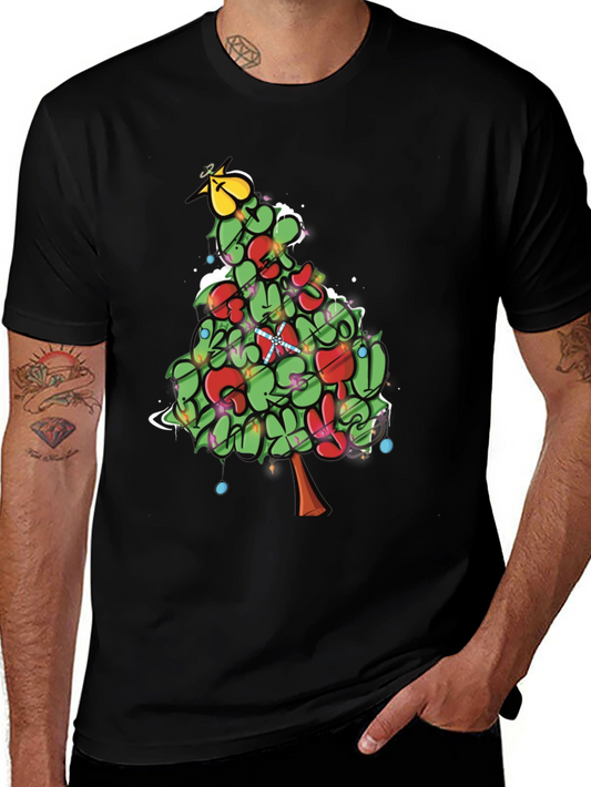 Festive Christmas Tree Graphic Tee