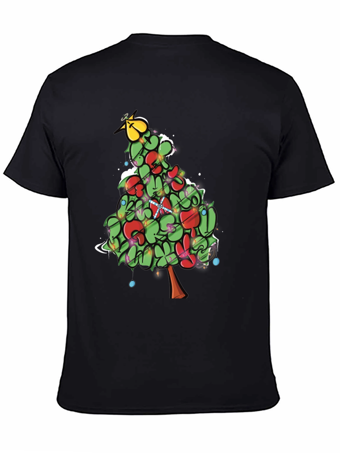 Festive Christmas Tree Graphic Tee
