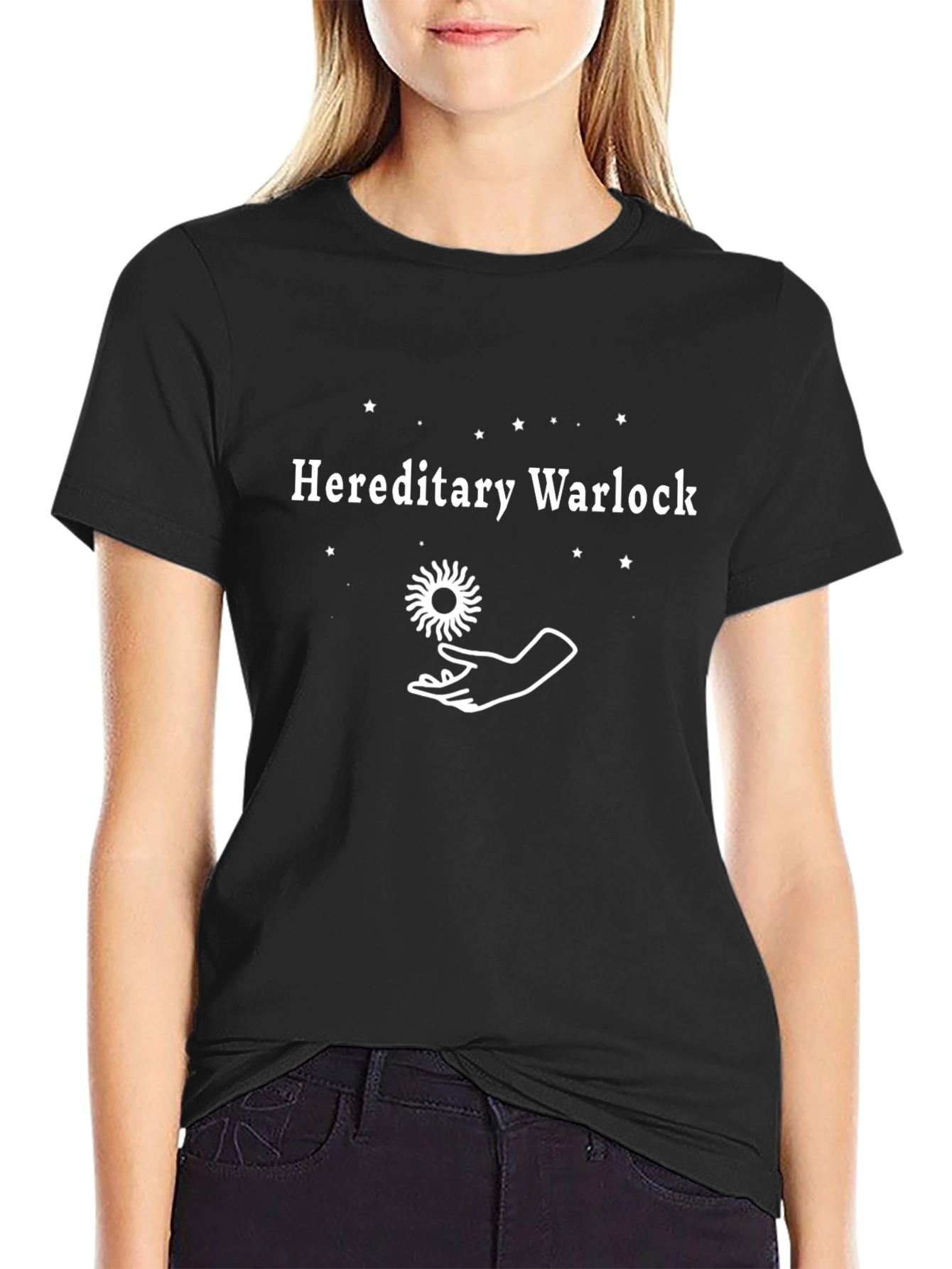 Hereditary Warlock Graphic T-Shirt - Black