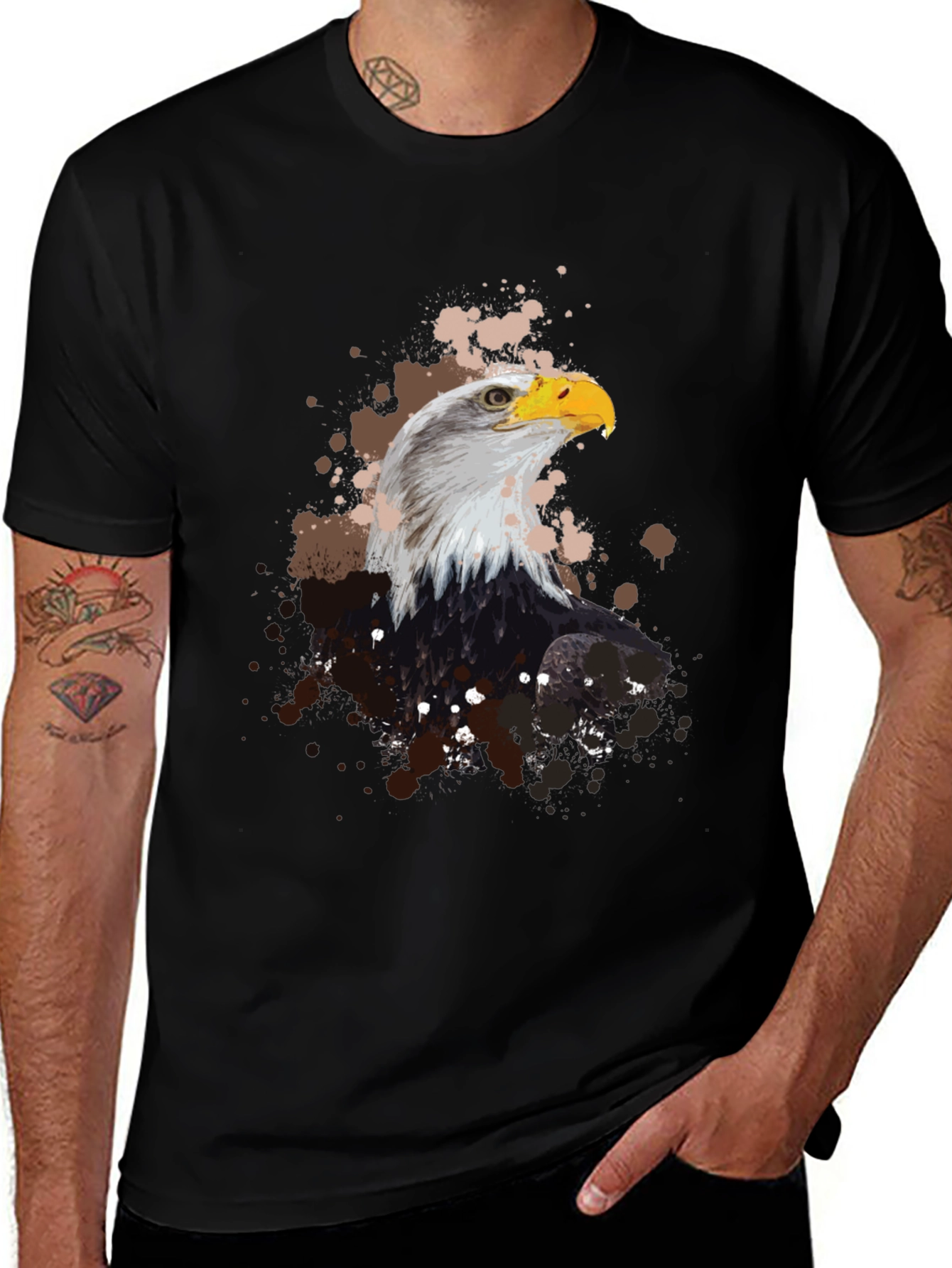 Eagle Graphic Tee - Mens Black T-Shirt