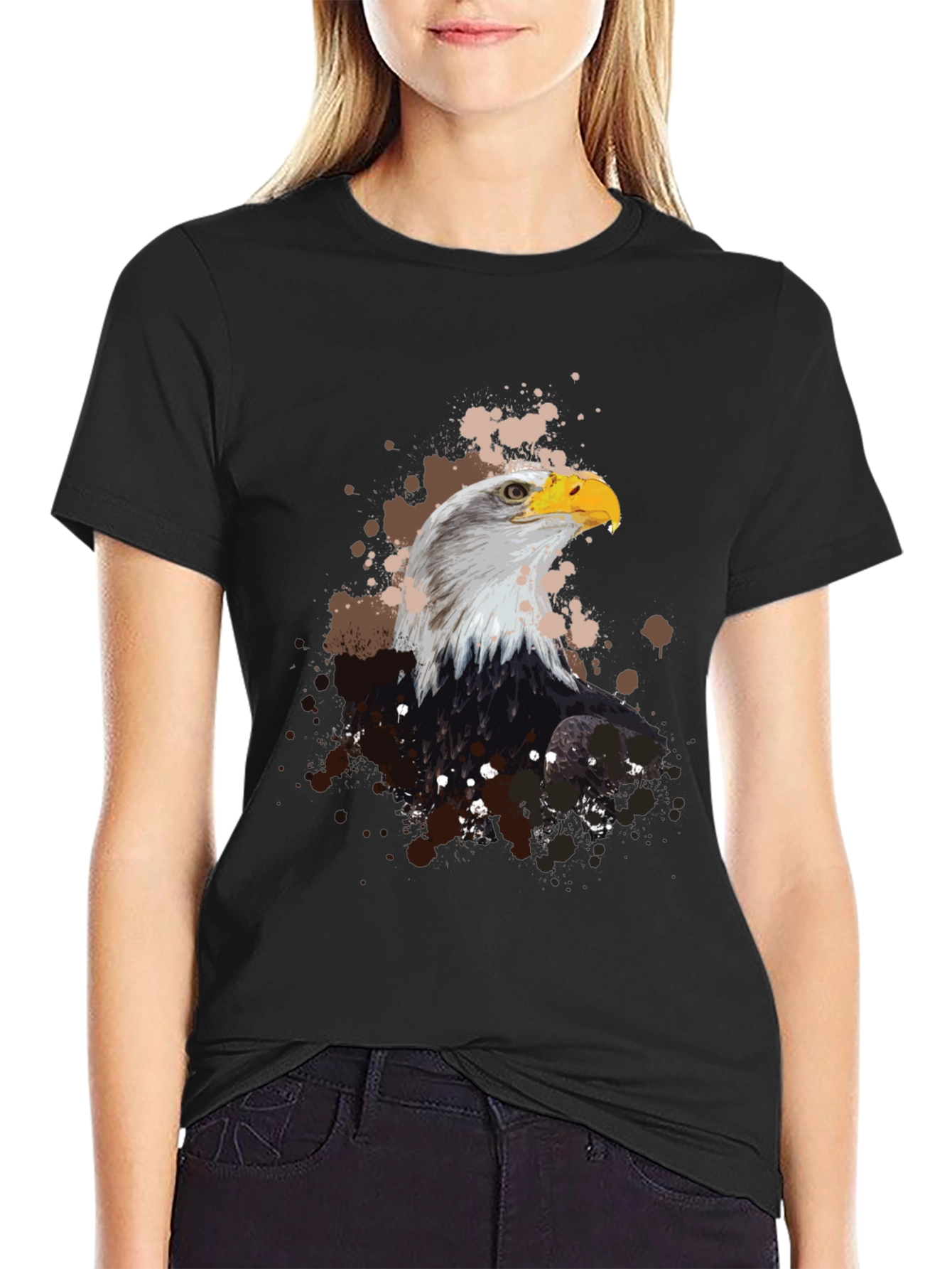 Eagle Graphic Tee - Mens Black T-Shirt