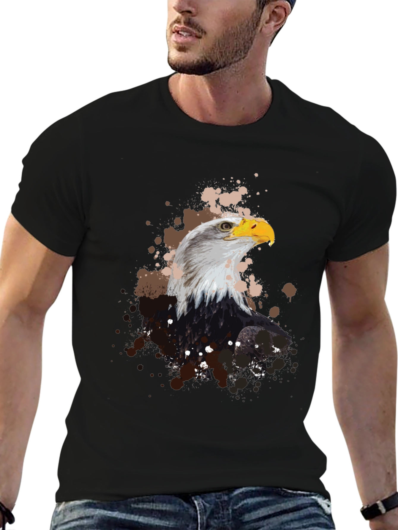 Eagle Graphic Tee - Mens Black T-Shirt
