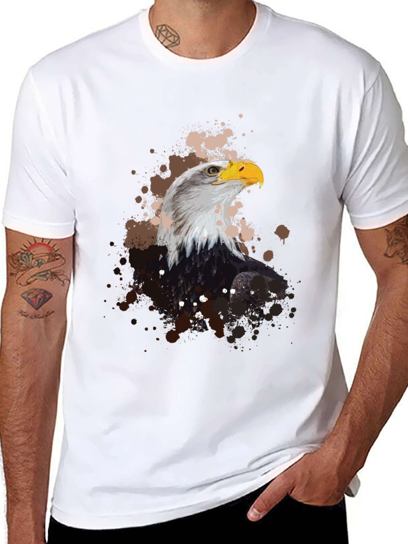 Eagle Graphic Tee - Mens Black T-Shirt