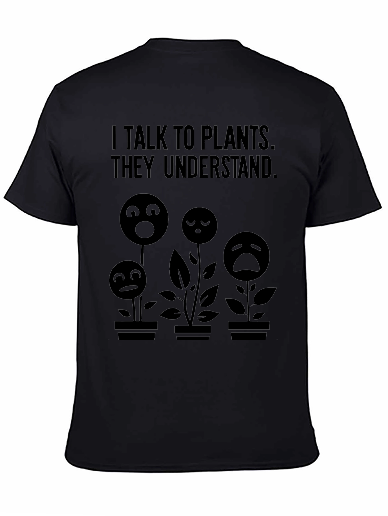 Talk to Plants Graphic Tee - Black