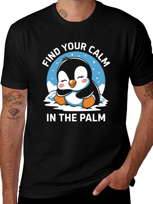 Find Your Calm Penguin T-Shirt