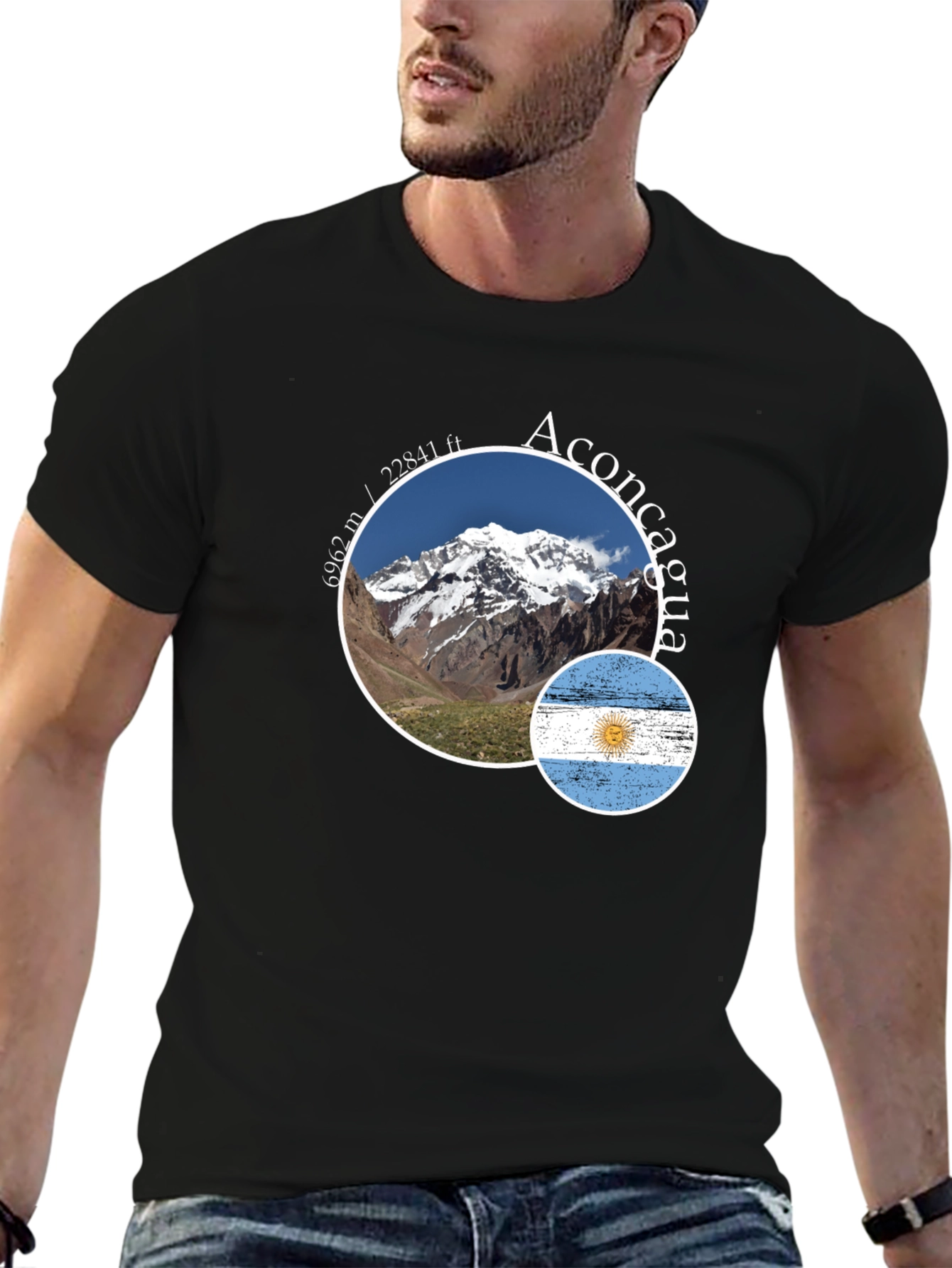 Aconcagua Argentina Flag T-Shirt