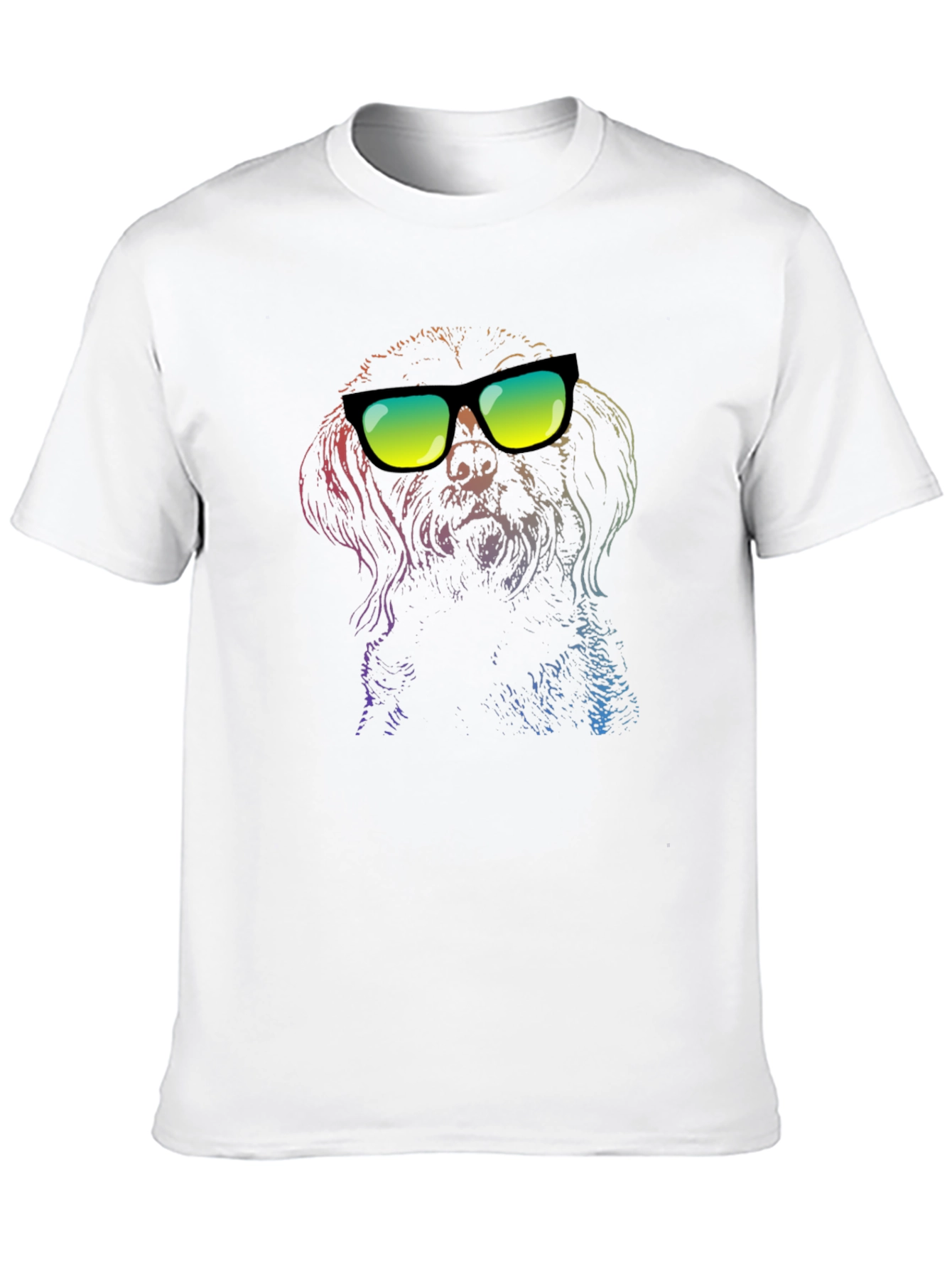 Cool Dog Graphic T-Shirt - Unisex Black Tee