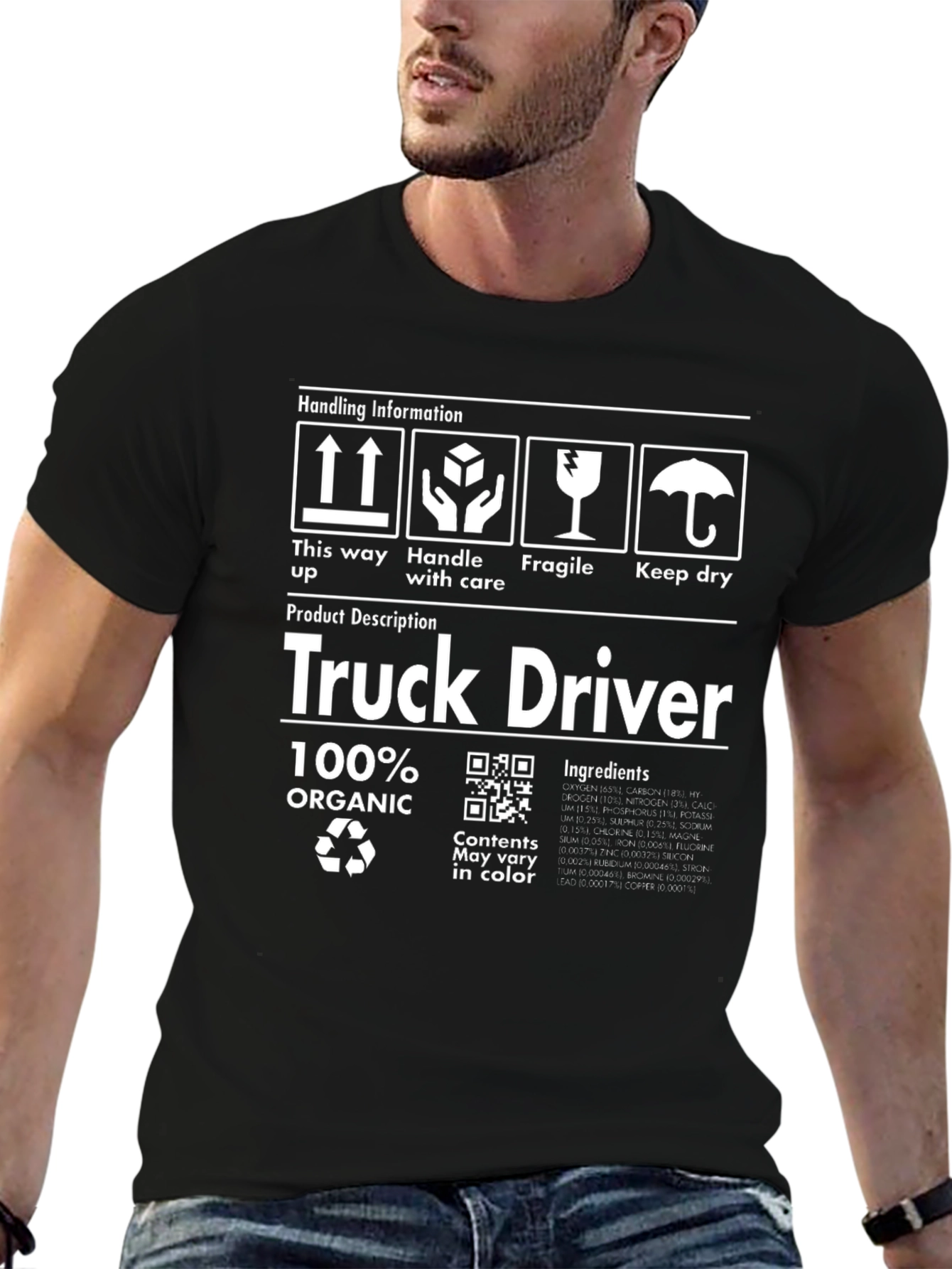 Truck Driver 100% Organic Funny T-Shirt