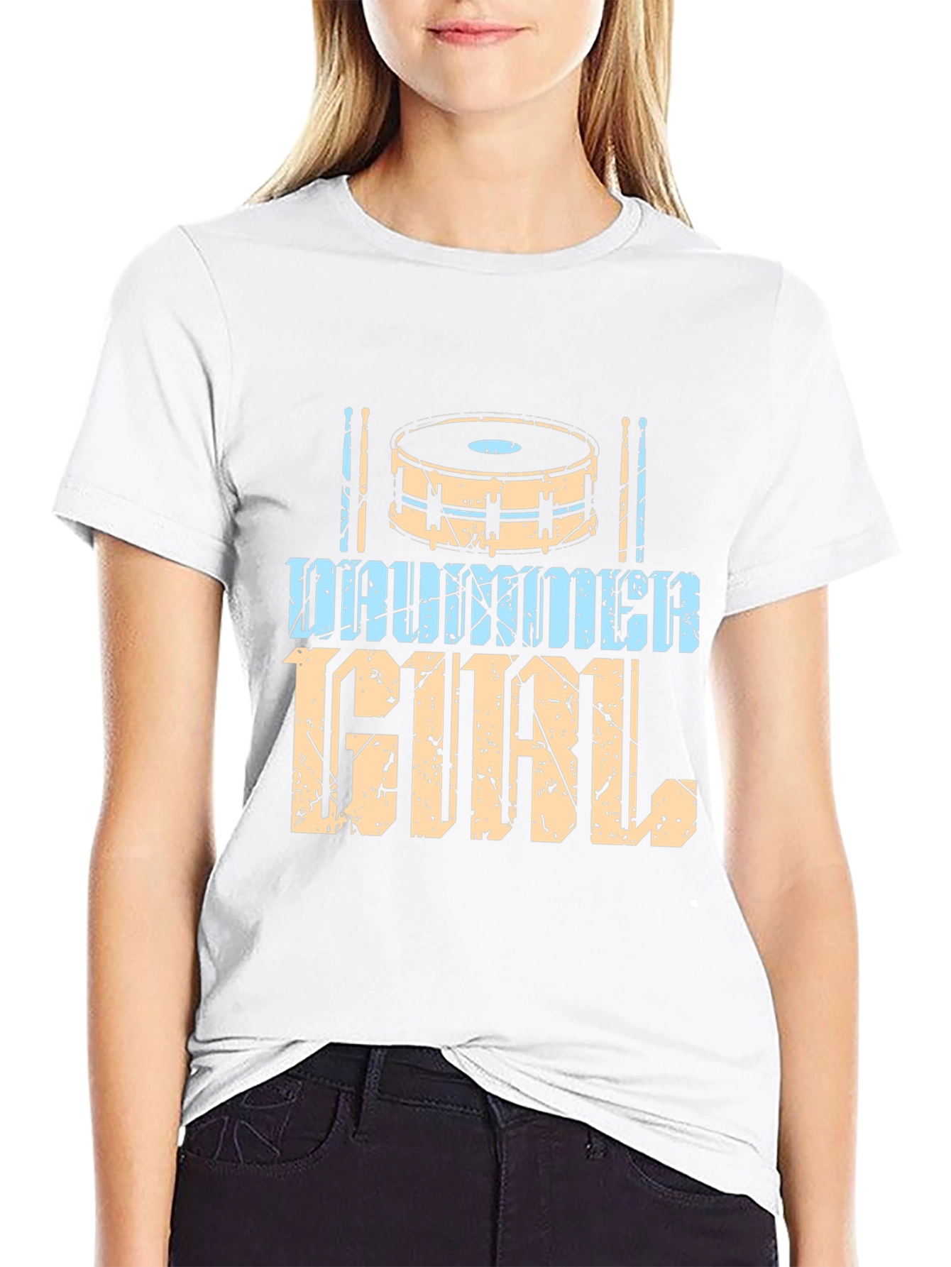 Drummer Girl Graphic Tee