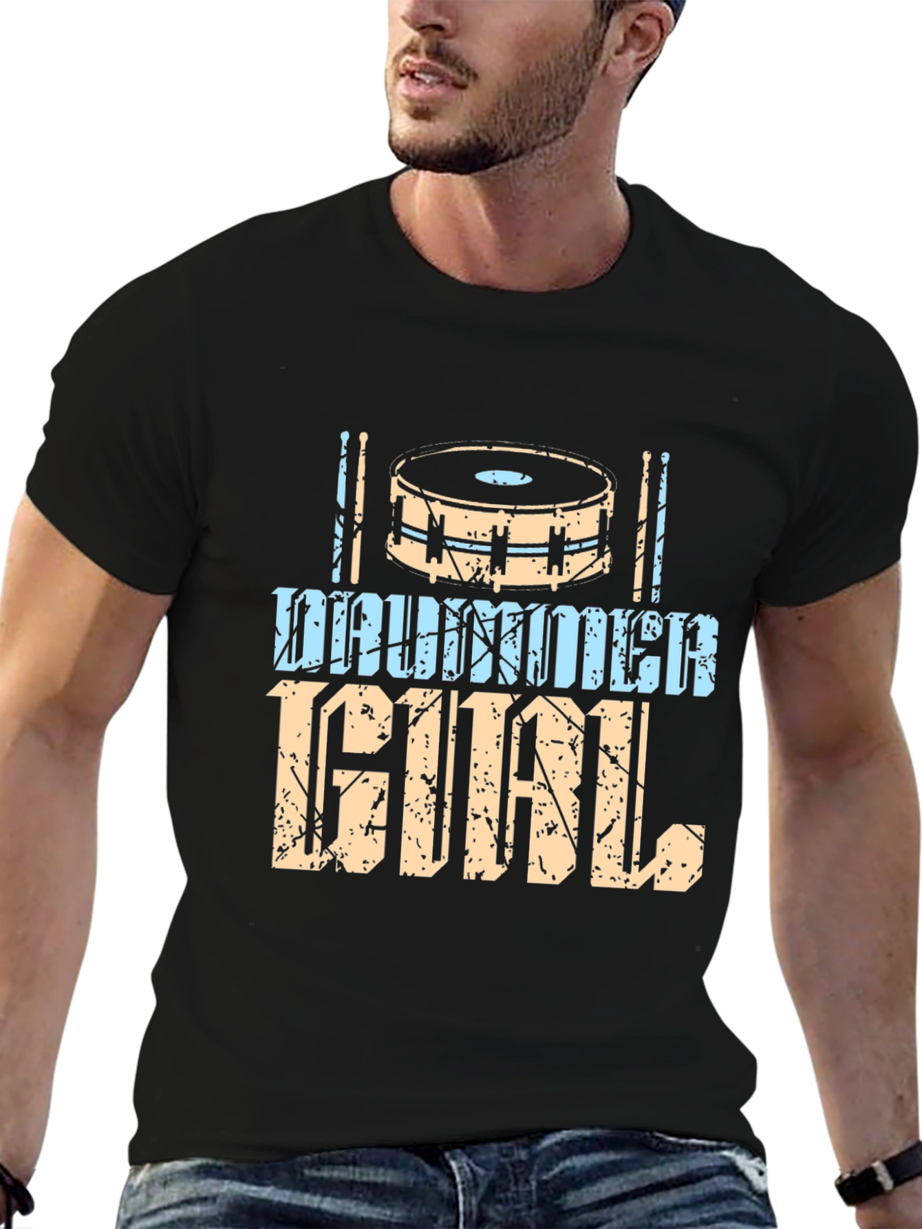 Drummer Girl Graphic Tee