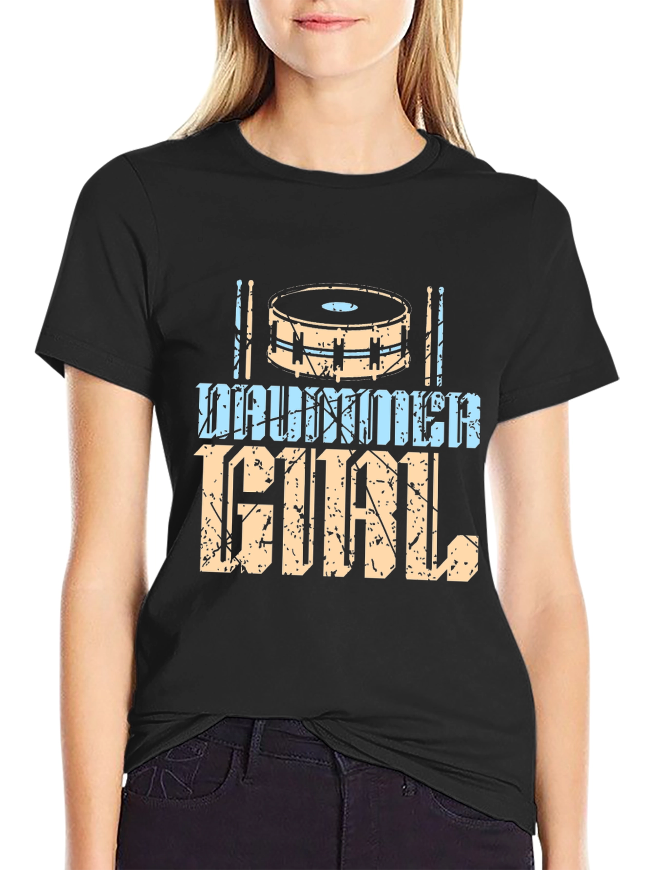 Drummer Girl Graphic Tee