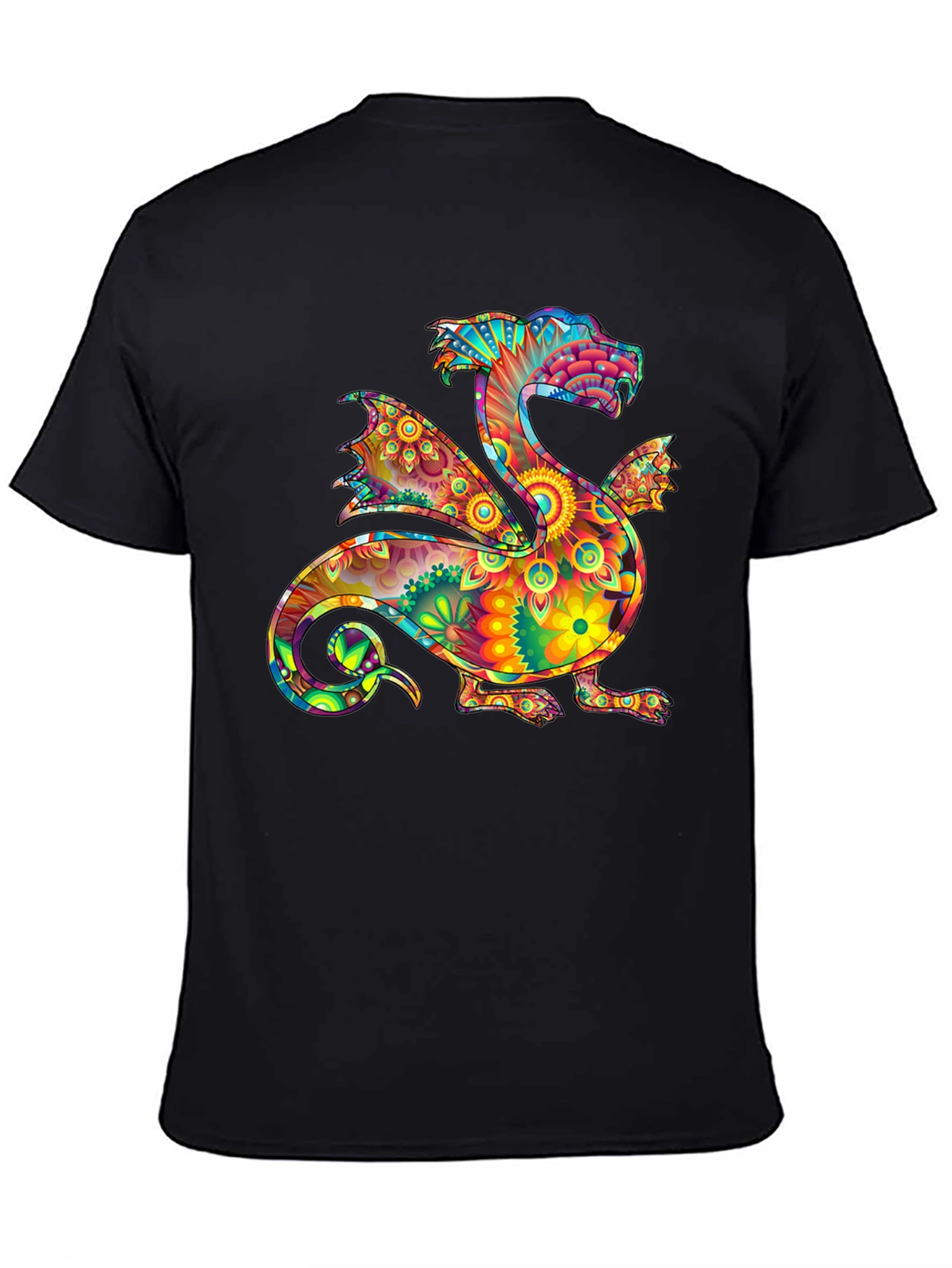 Psychedelic Dragon Graphic Tee - Bold & Unique Style