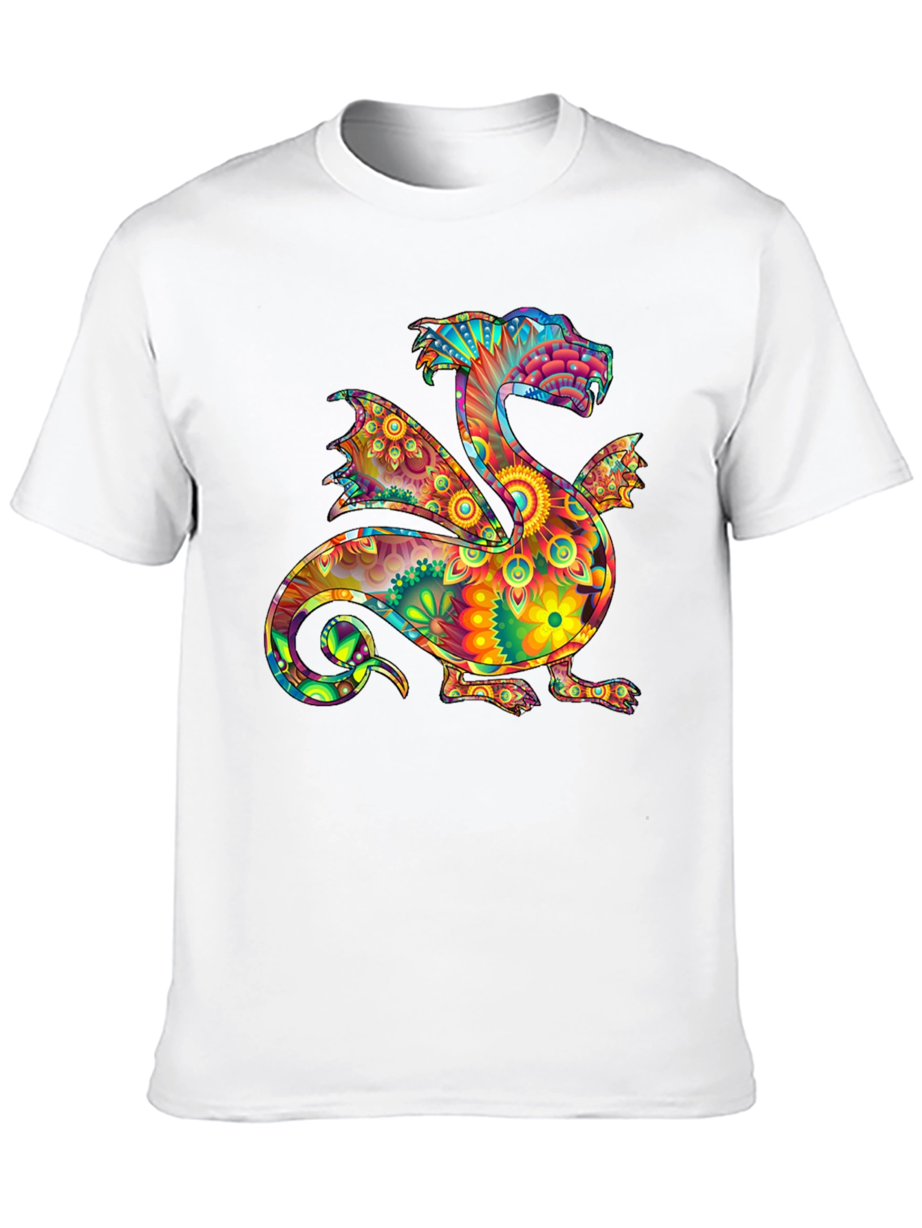 Psychedelic Dragon Graphic Tee - Bold & Unique Style