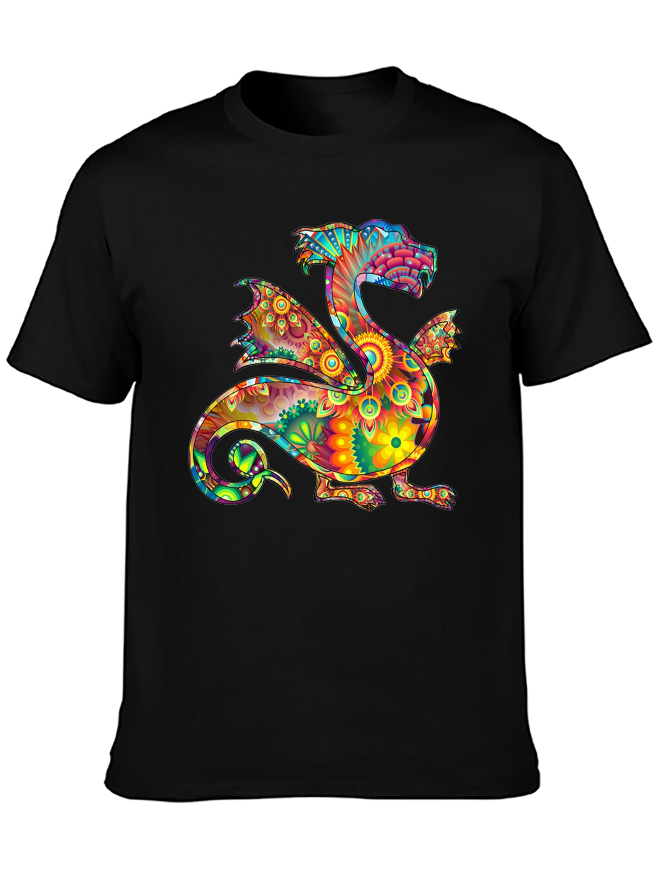 Psychedelic Dragon Graphic Tee - Bold & Unique Style
